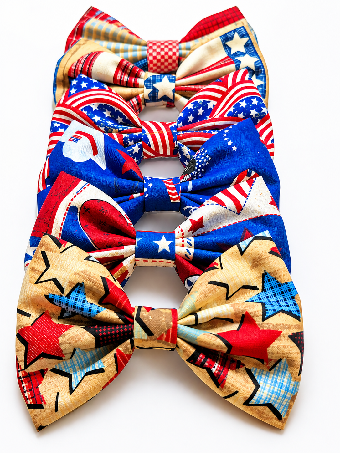 Bowties Red White Blue Assortment
