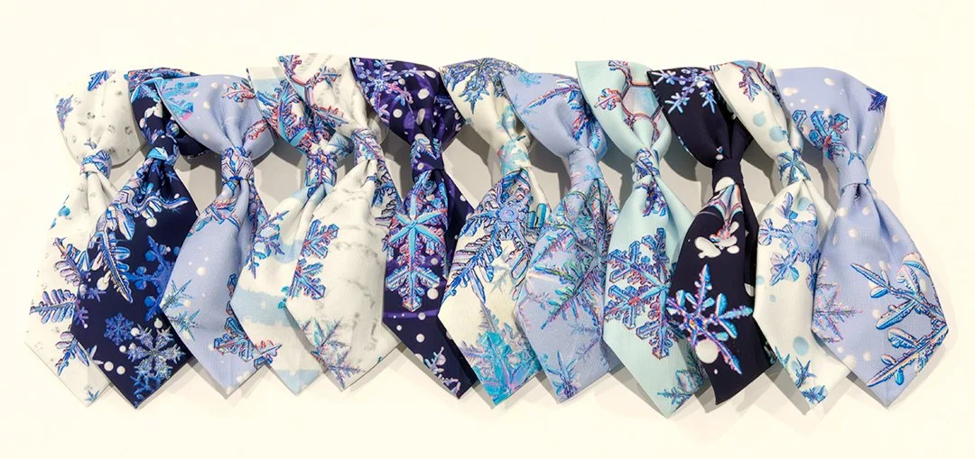 Pet Neckties Snowflake Assortment