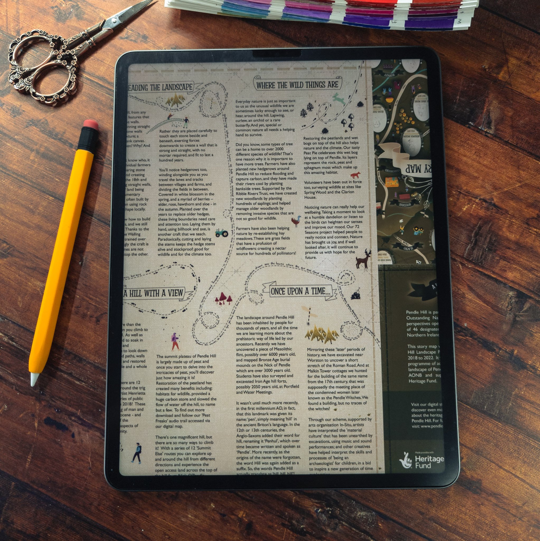 pendle-hill-storymap-designing on tablet.jpg