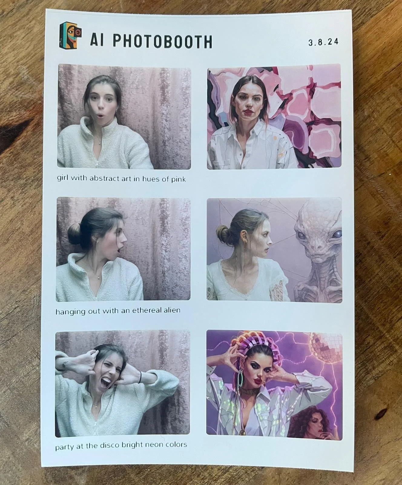 AI Photobooth 
 Nikhil Thorat, Caroline McGuire