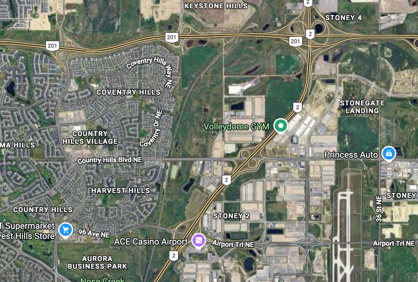 Nose Creek Valley 2026 Satellite View