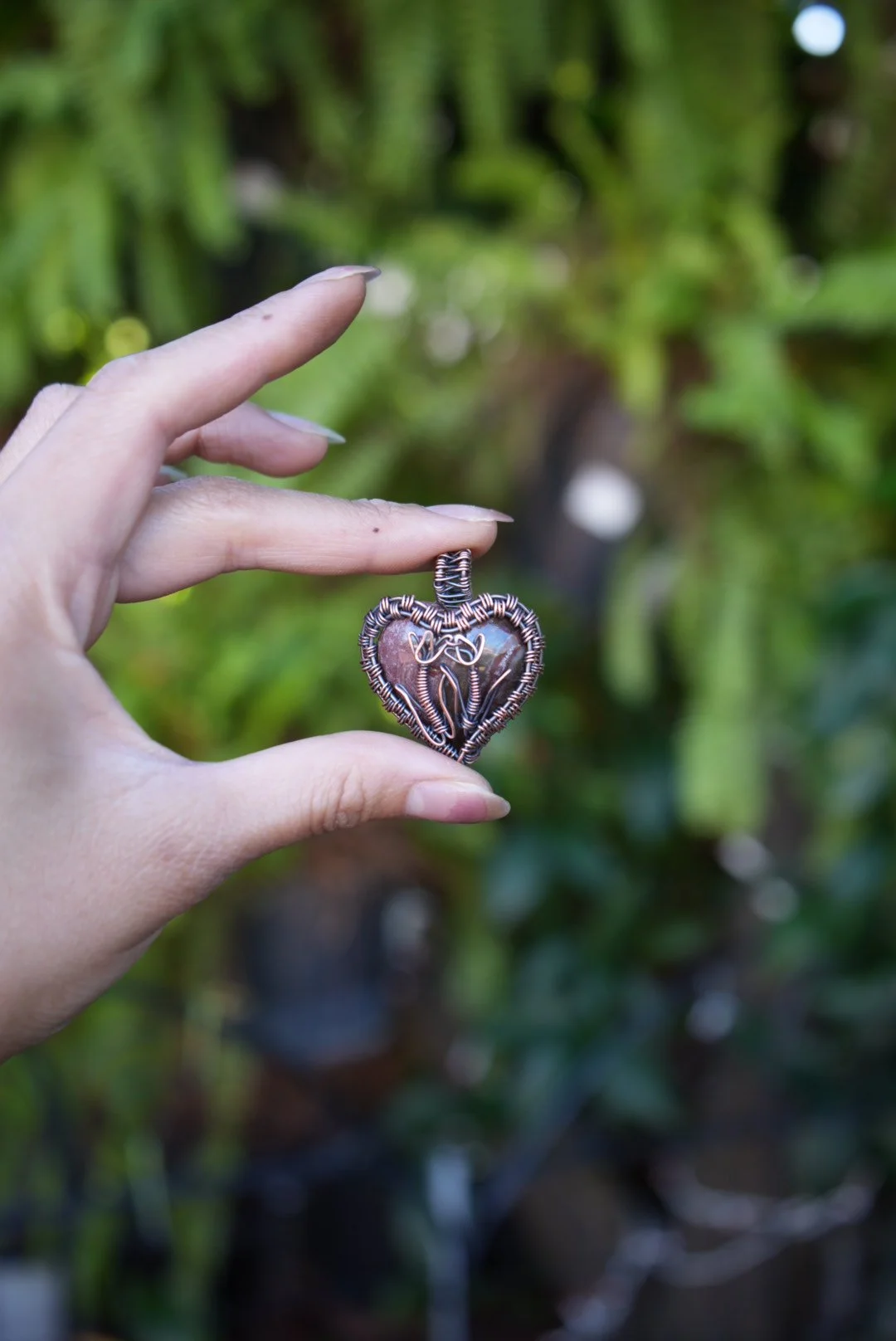 Tulips beat as one heart pendant