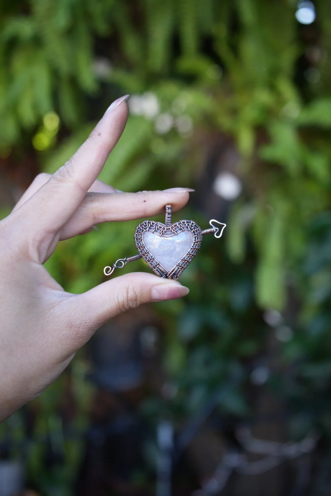 Struck by Cupid Heart Pendant