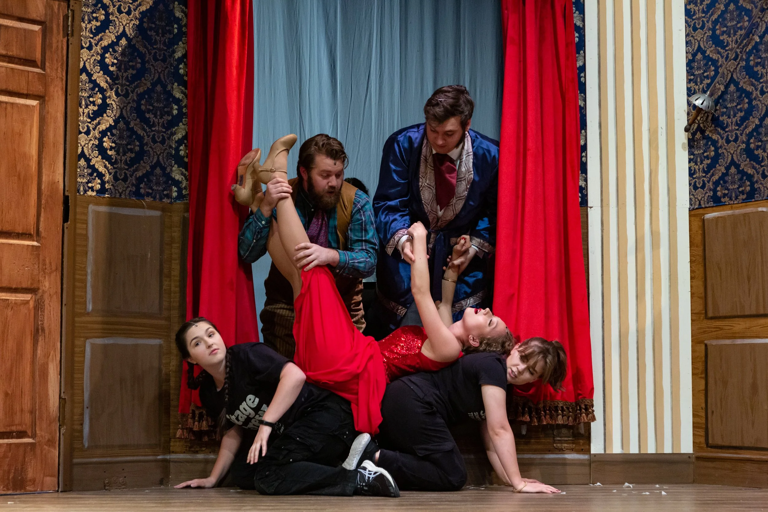 August 3, 2022. Searcy Summer Dinner Theater.  The Play That Goes Wrong.