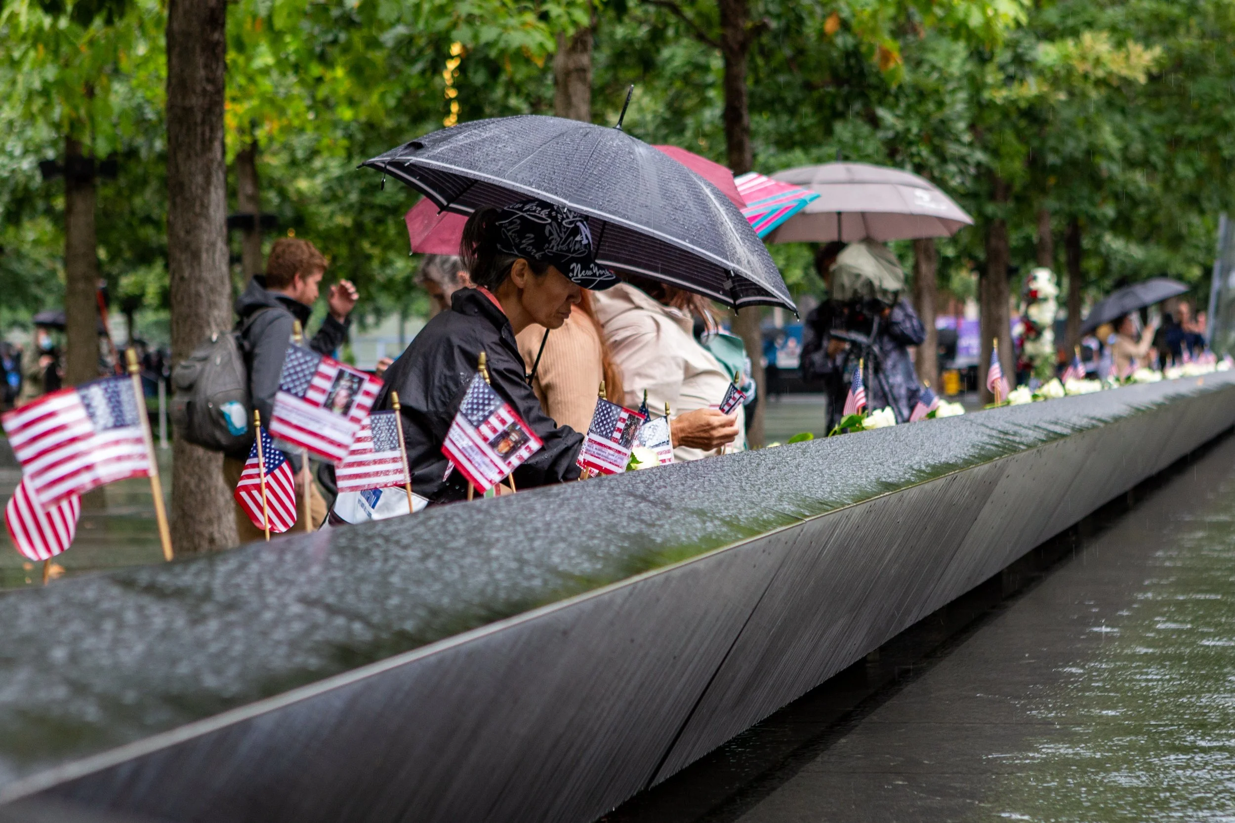 Sept. 10, 2021. Reflecting Pool Memorial. New York City
