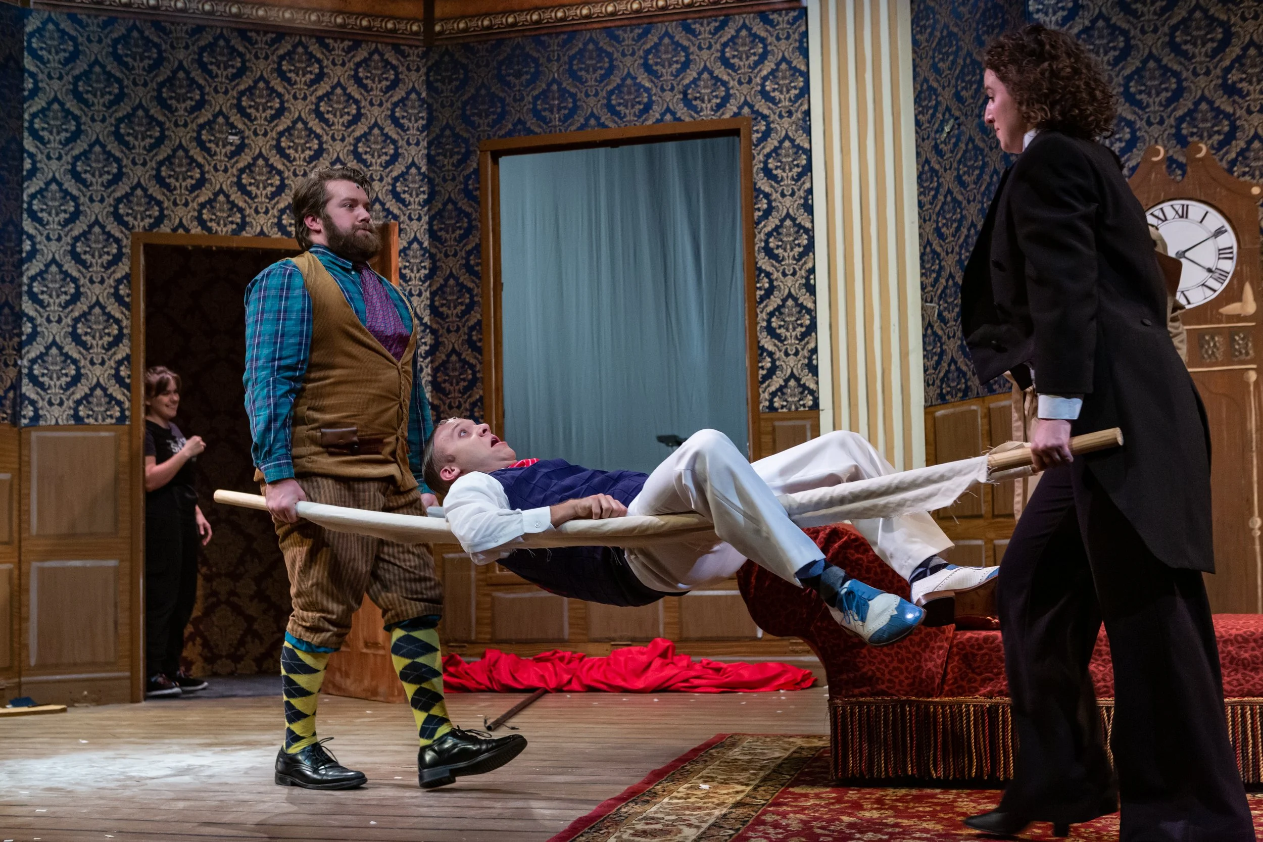 August 3, 2022. Searcy Summer Dinner Theater.  The Play That Goes Wrong.