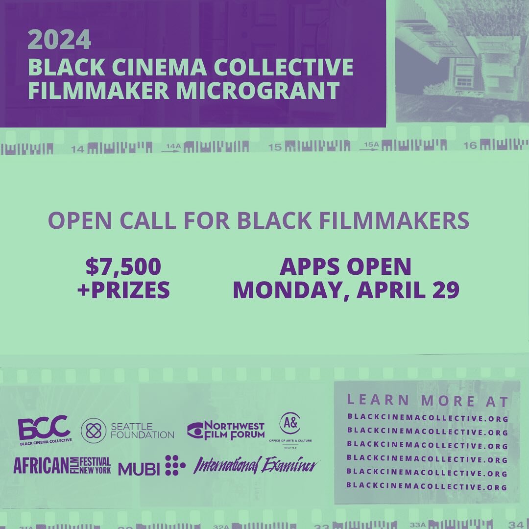💸 Our 2024 Black Cinema Collective Filmmaker Microgrant is NOW OPEN until Sunday, June 2nd at 11:59pm PST &ndash; APPLY NOW!&nbsp;&nbsp;
&nbsp;&nbsp;
✨ This juried grant will offer two (2) awardees $7500 each towards the post-production needs of cur