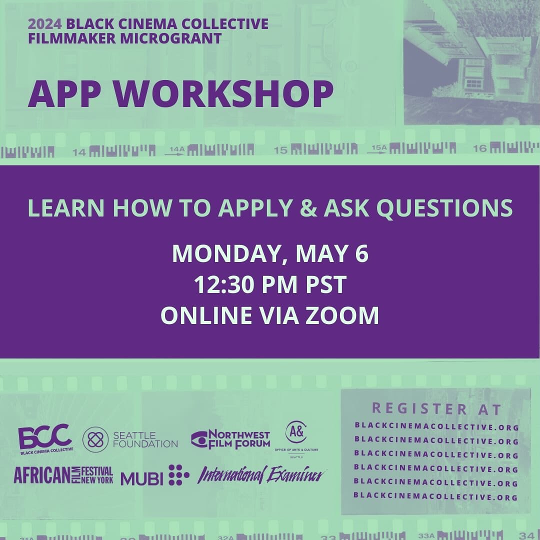 ✨ Join us NEXT&nbsp;MONDAY, May 6th, for our 2024 BCC Filmmaker Microgrant Application Workshop #linkinbio&nbsp;&nbsp;
&nbsp;&nbsp;
💬 From 12:30 -1:30pm PST, Savita, Mateo, and Berette are holding space to answer your questions + talk through ideas 