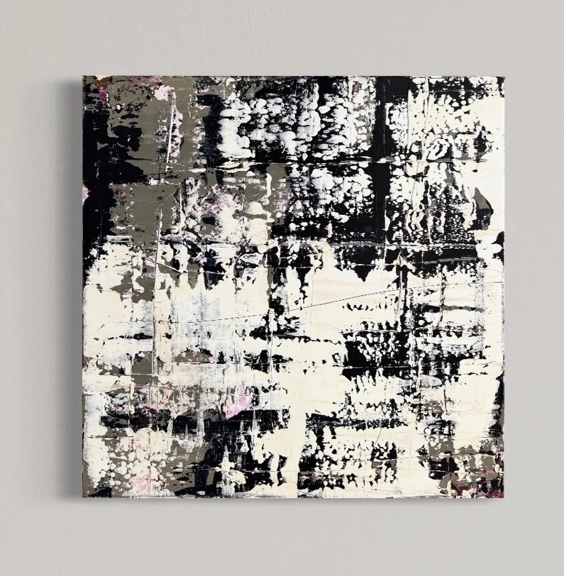 Between Chaos & Calm 24 x 24 Mixed Media