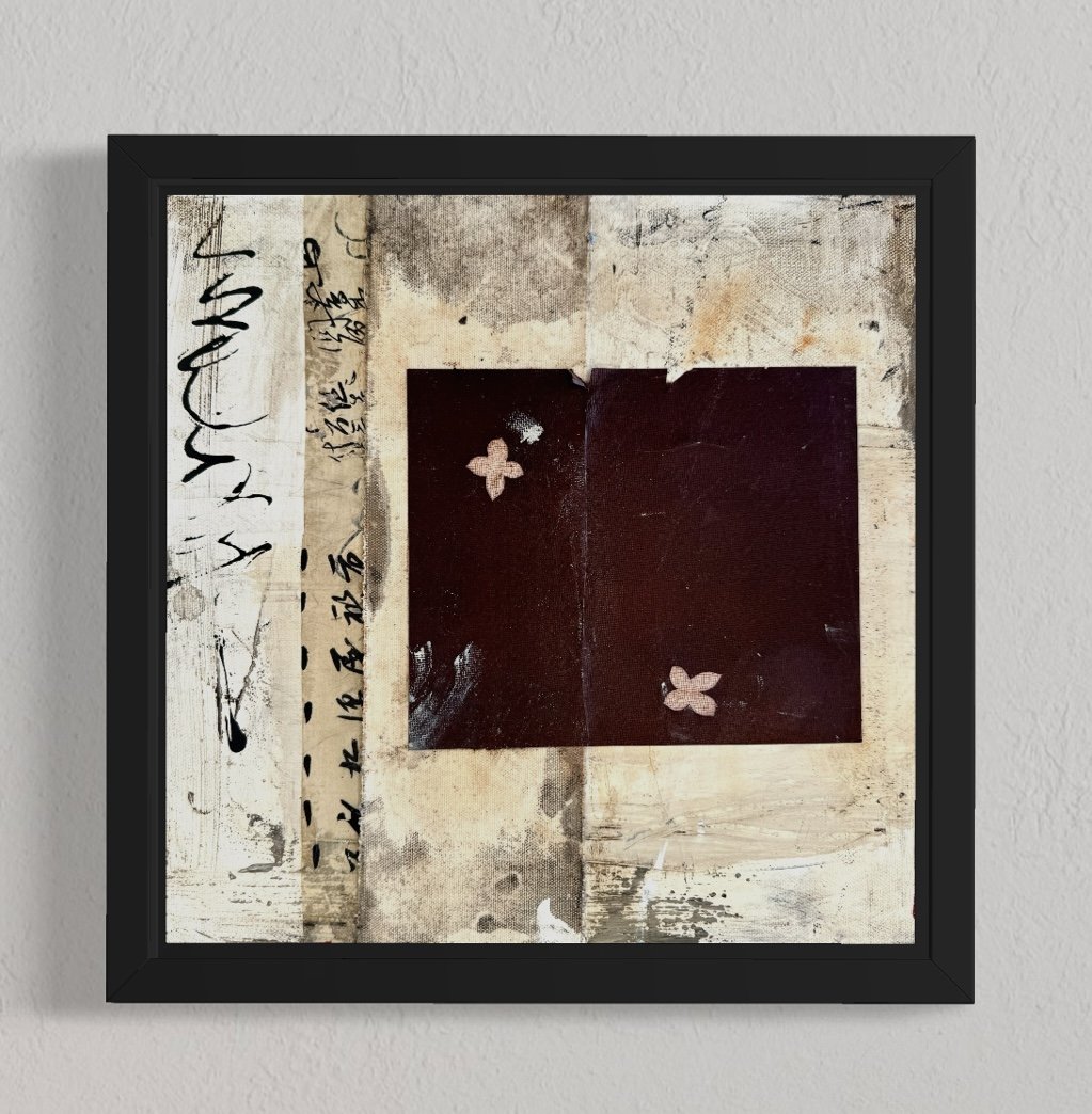 A Quiet Offering   12 x 12 Mixed Media