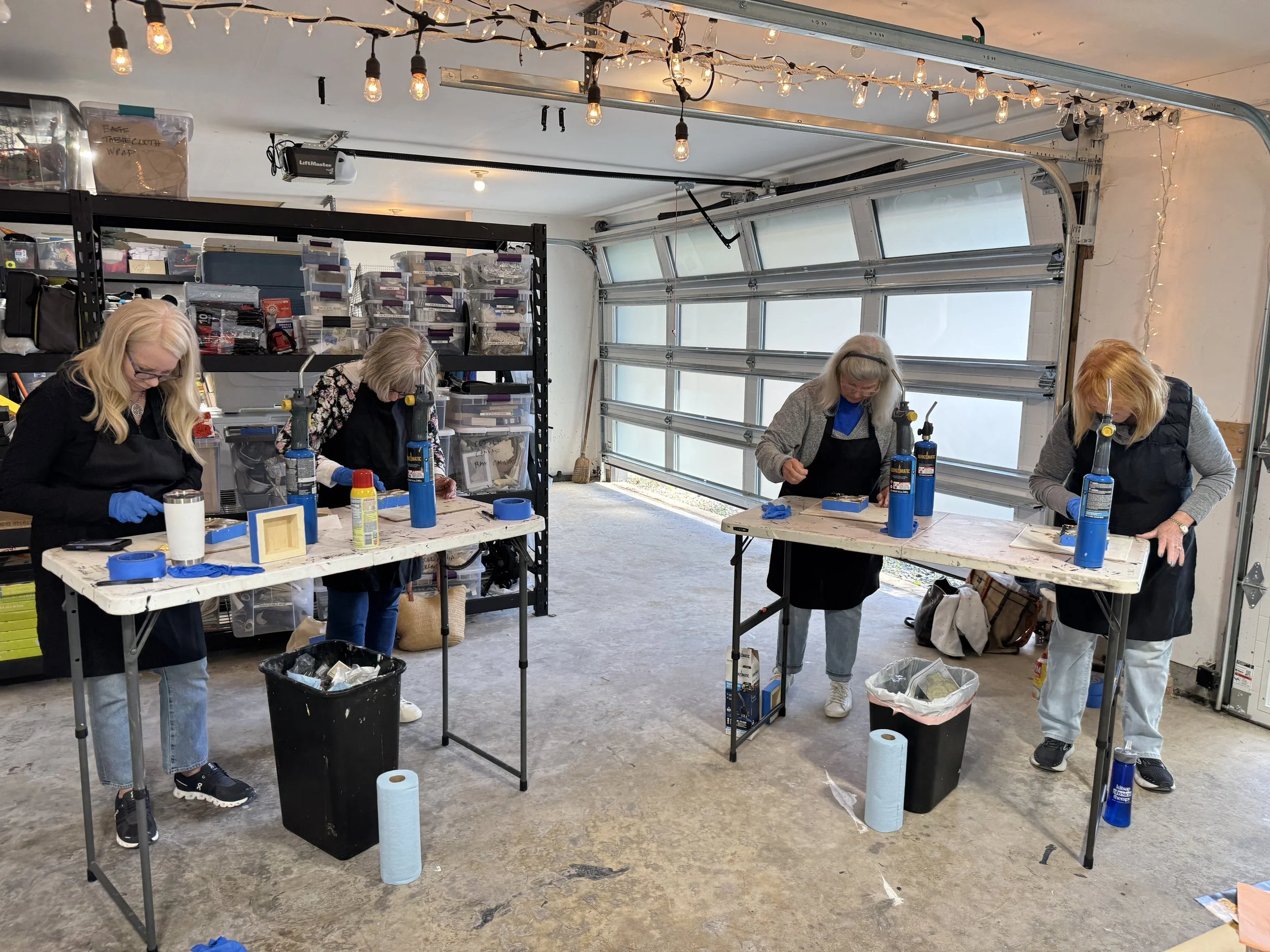 Intermediate Encaustic Class:  May 9th 10 am - 4 pm