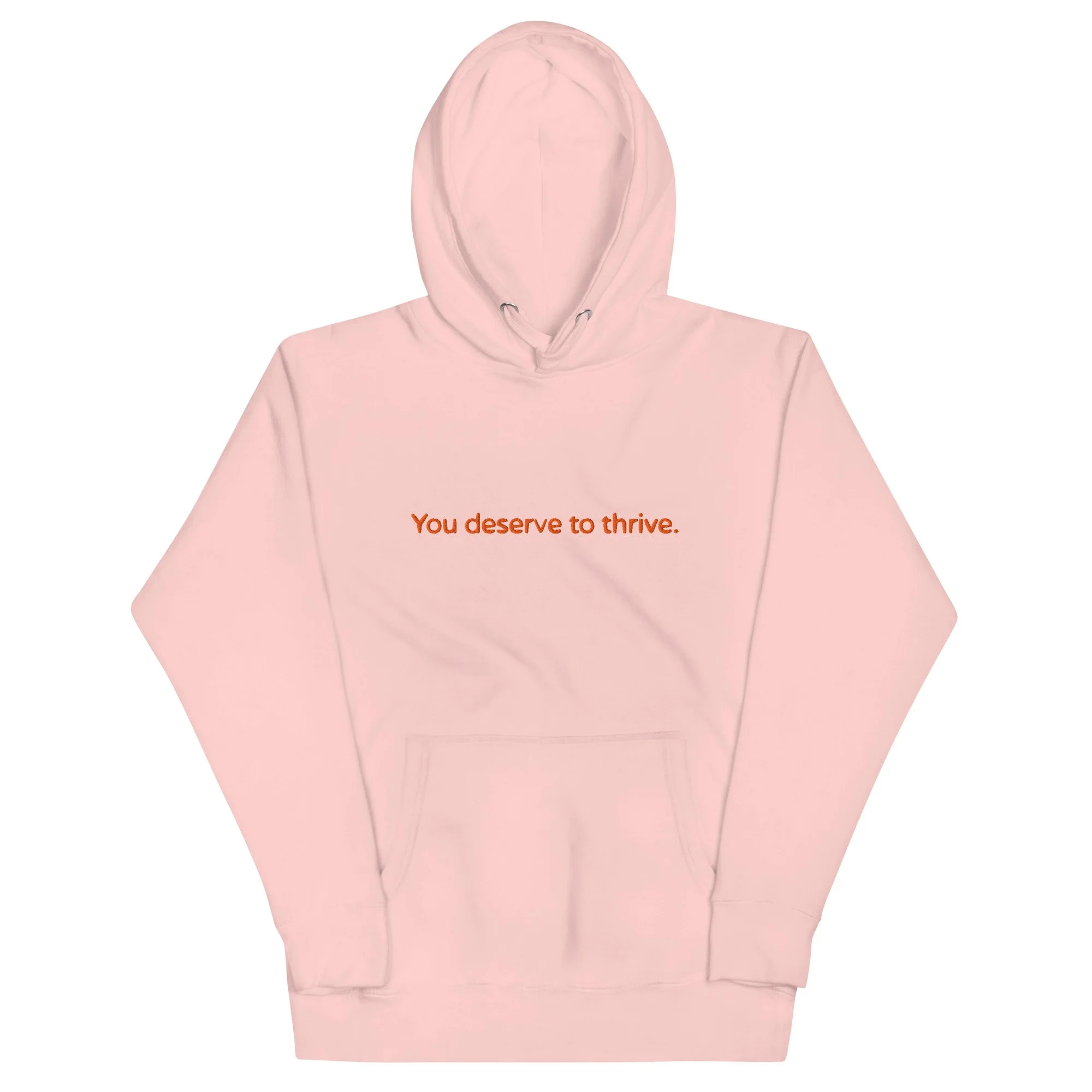 Thrive Hoodie  - orange embroidery