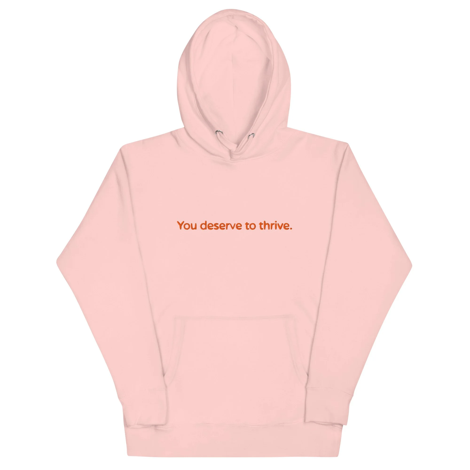 Thrive Hoodie  - orange embroidery