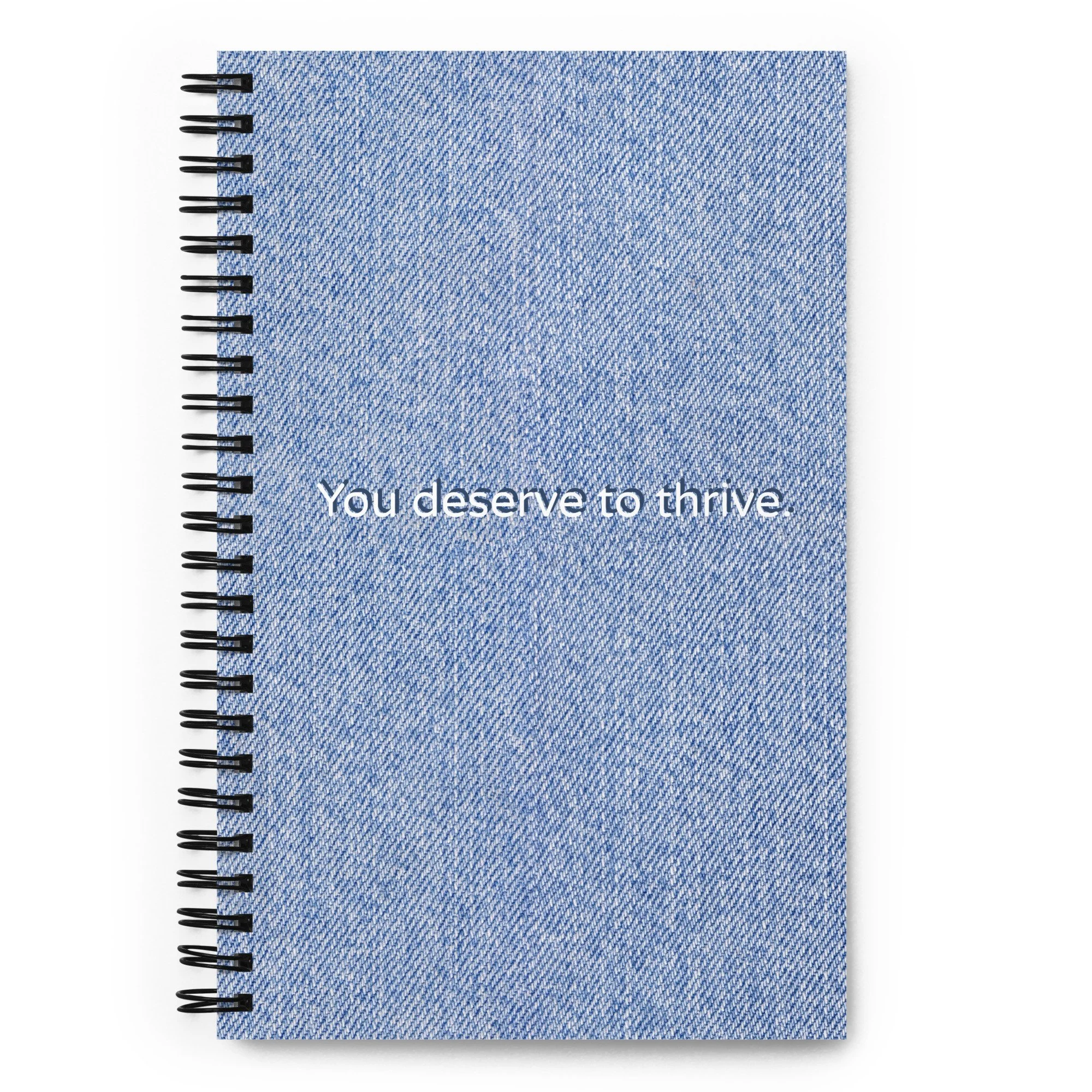 Thrive Blue Jeans Notebook - spiral