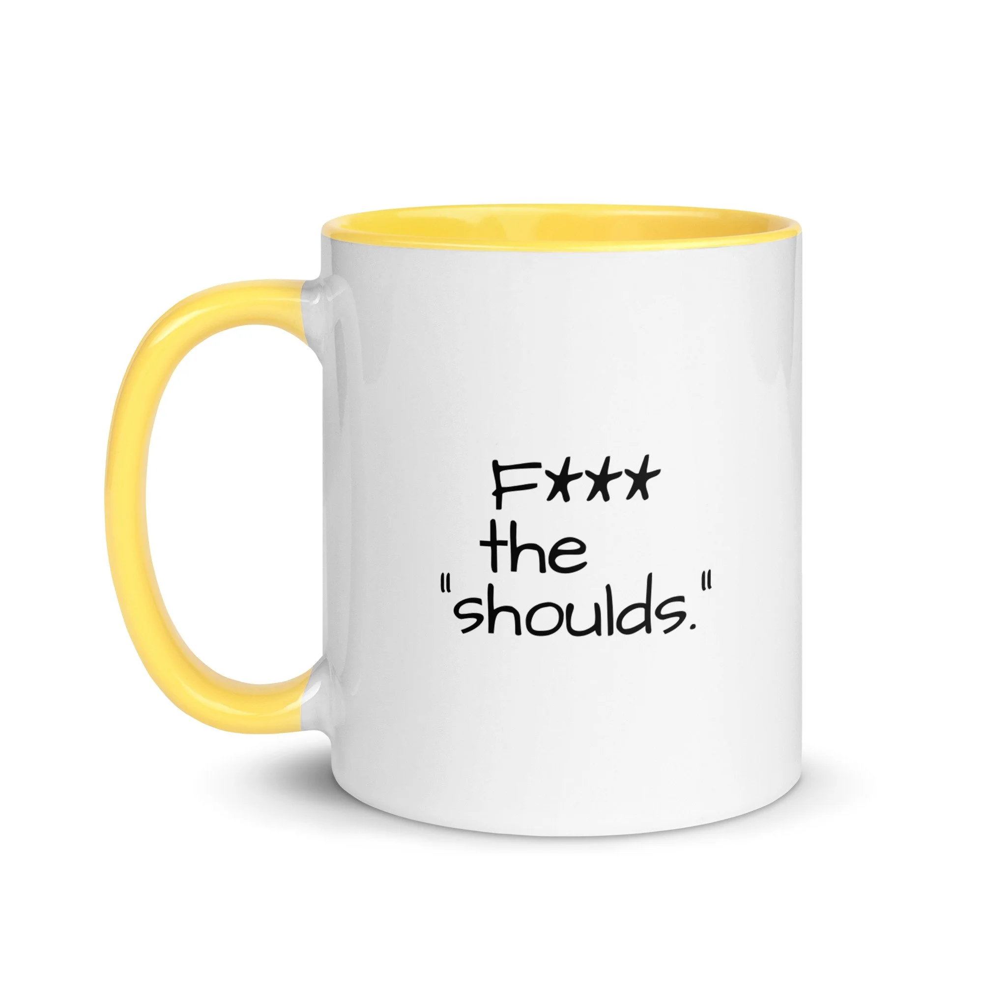 Shoulds Mug - glossy color blocked