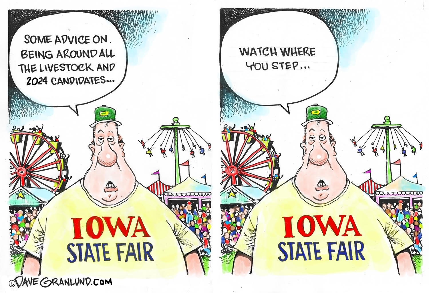 Iowa State Fair and 2024 Politics — Dave Granlund Editorial Cartoons