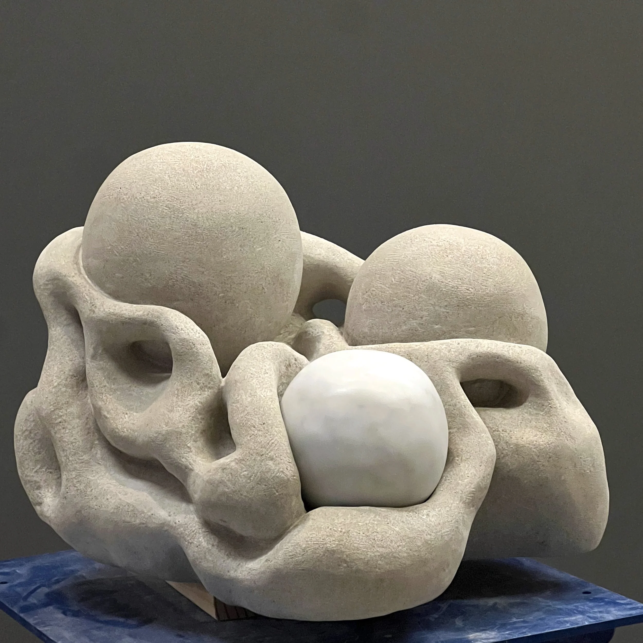 "no. 4", 2026, 22 x 15 x 19", limestone and marble
