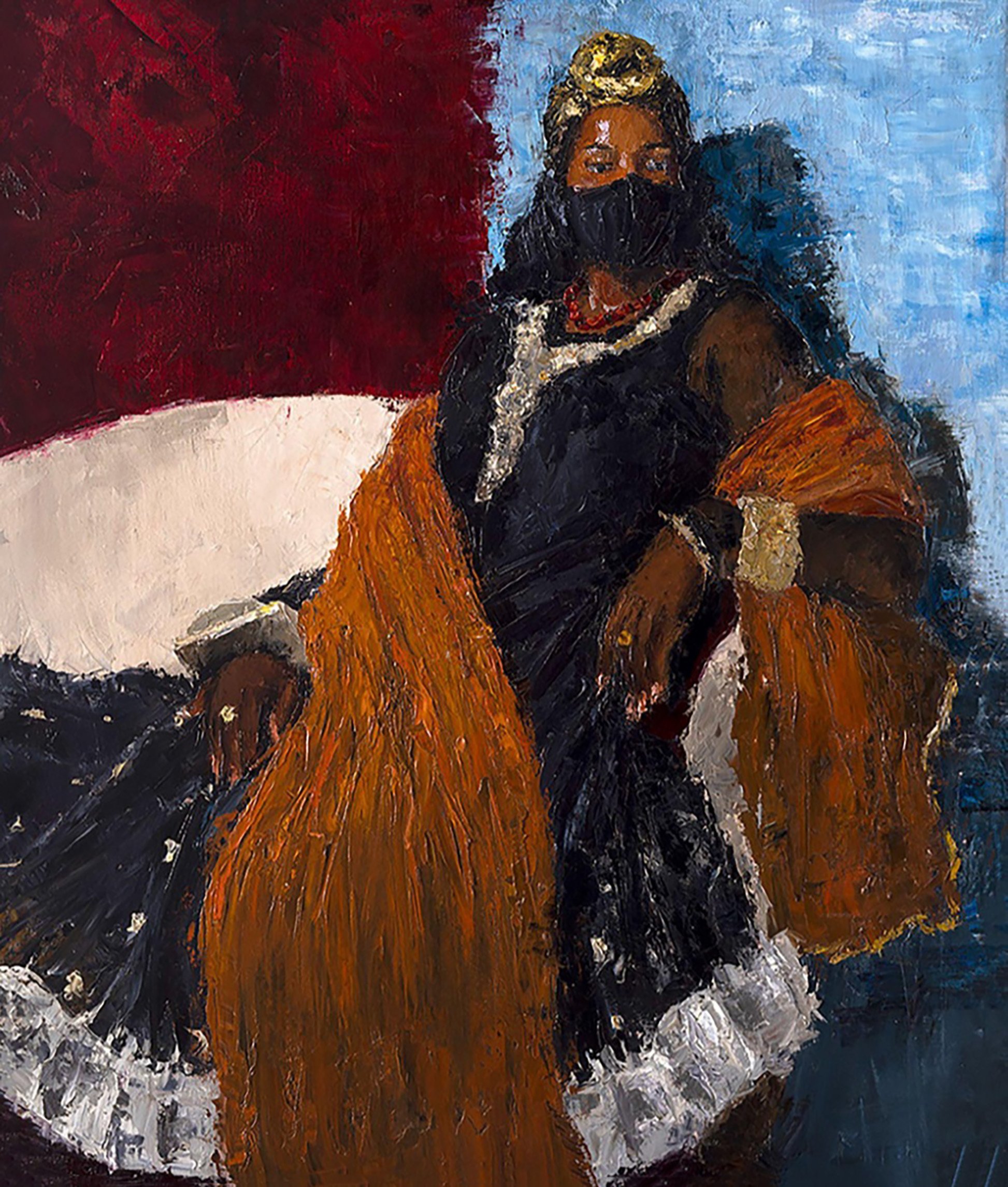 "Deandrea", 2022, oil on canvas, 40x30"