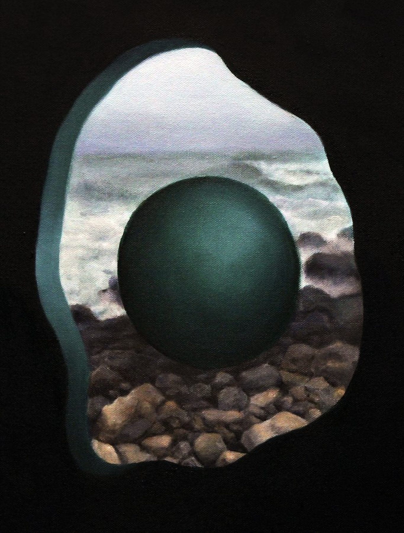 "Ebbenflow", 2022, oil on canvas, 14x11"