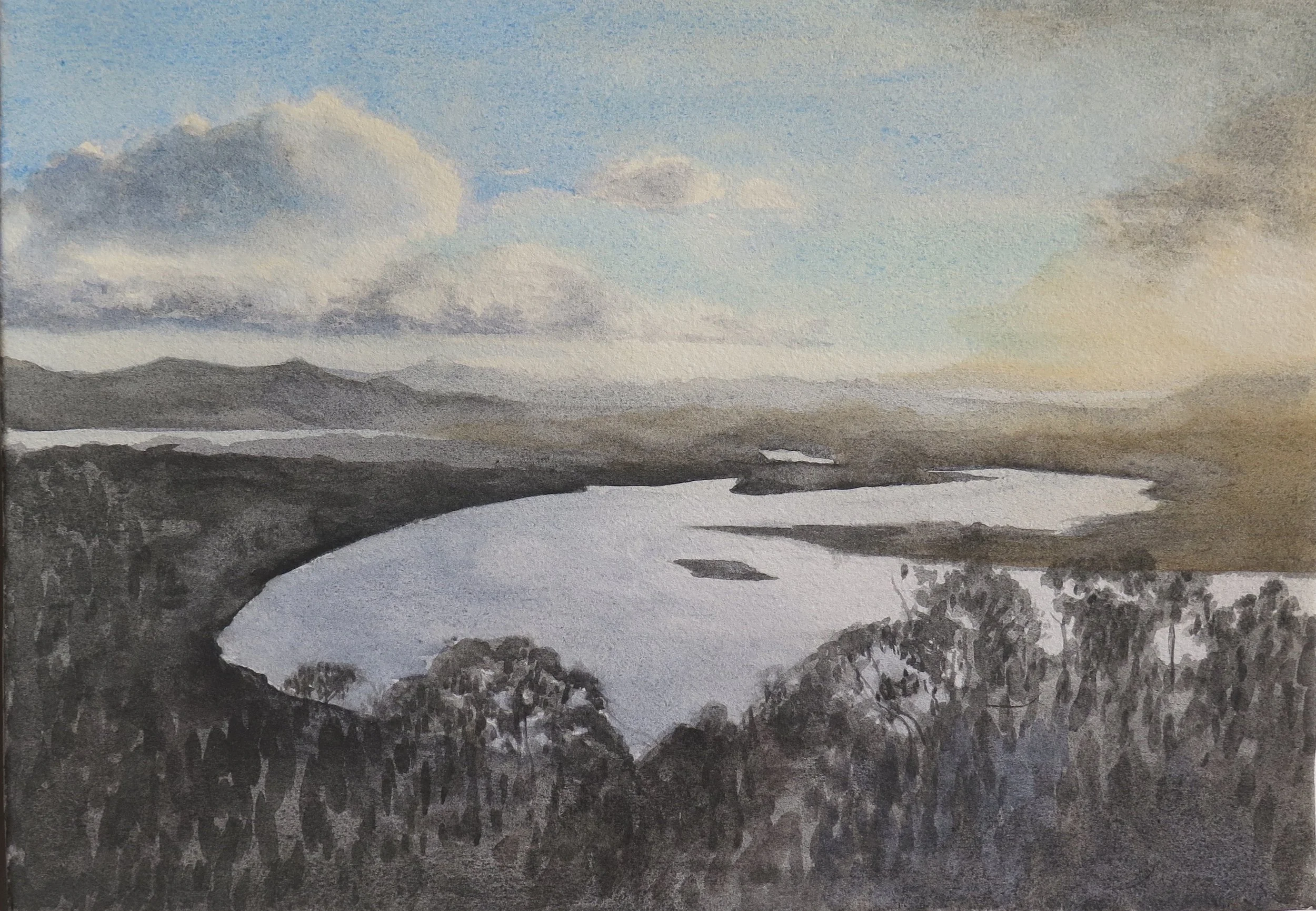 Endeavour, watercolour on Arches 300gsm paper, 24 x 34cm