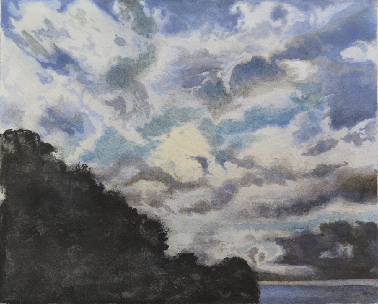 Cloud Music, watercolour on Arches 300gsm paper, SOLD