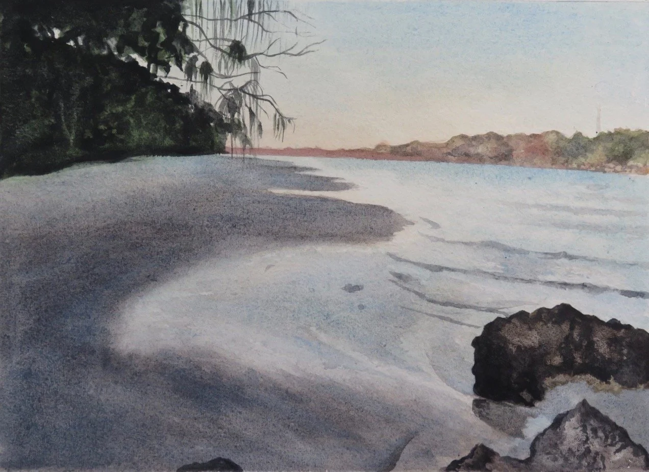 Escape Within, watercolour on Arches 300gsm paper, 24 x 34cm, SOLD