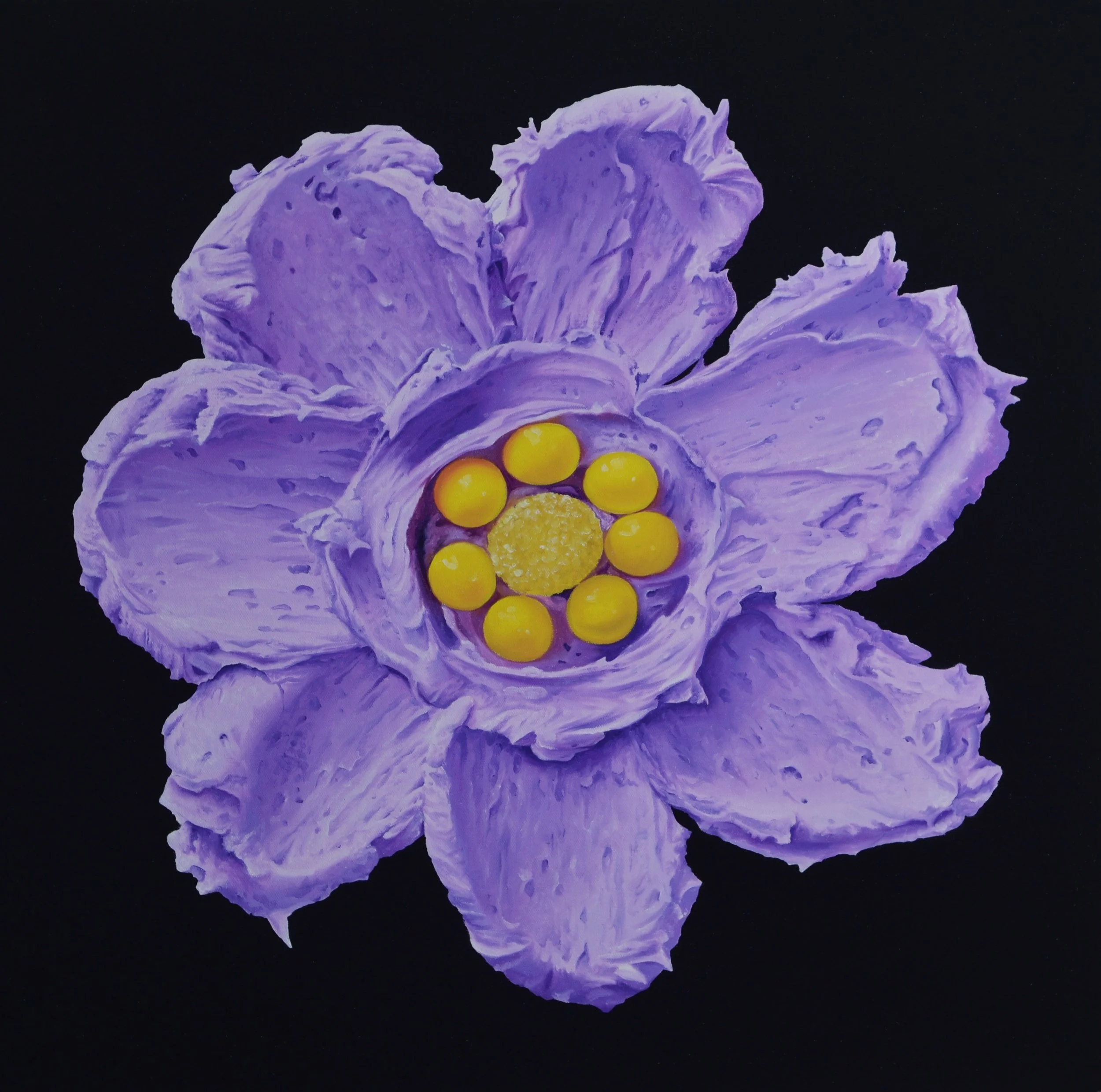 Unusual 7-Petal Purple Flower
Oil on canvas
61 x 61 cm