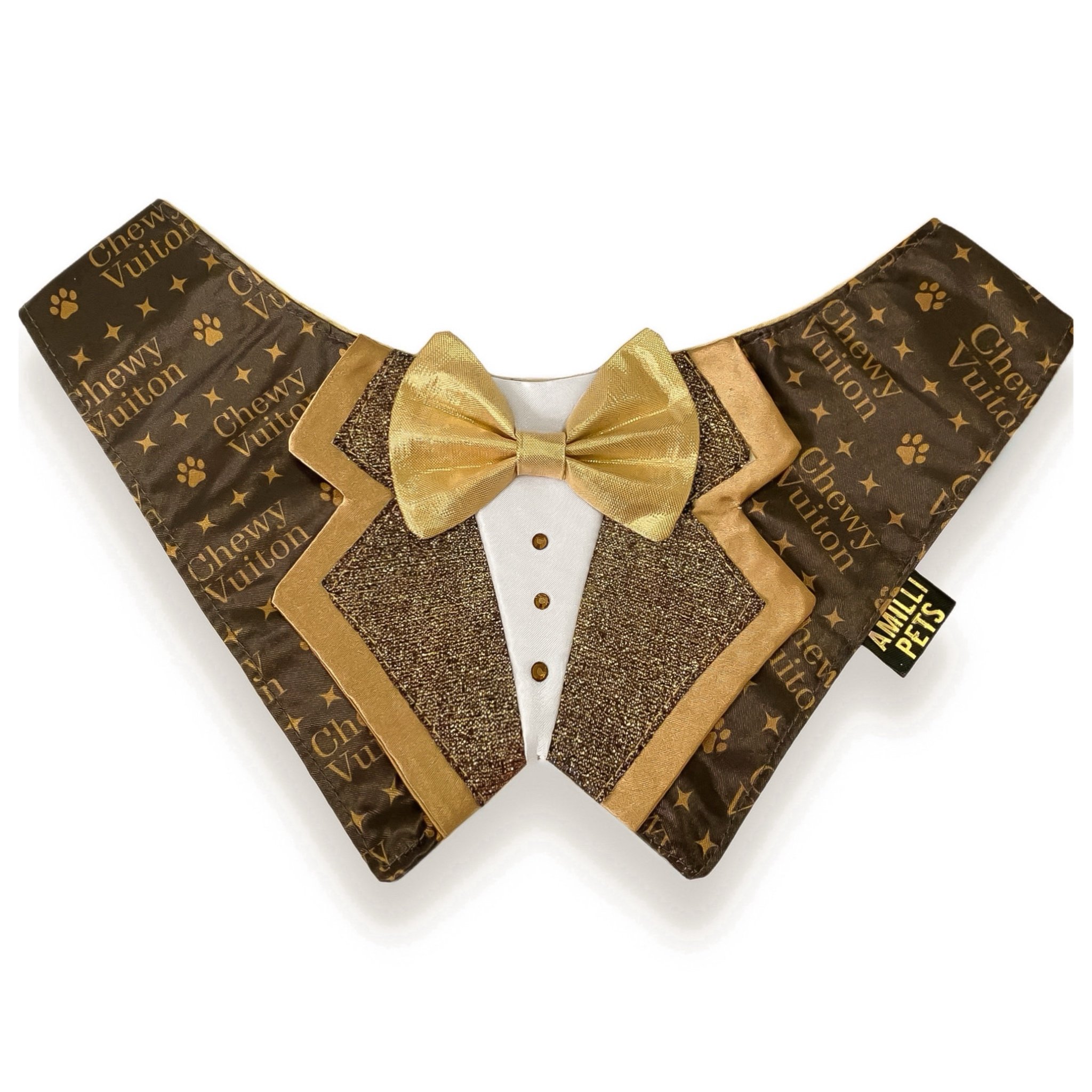 Chewy Luxe Pup Tuxedo Bandana