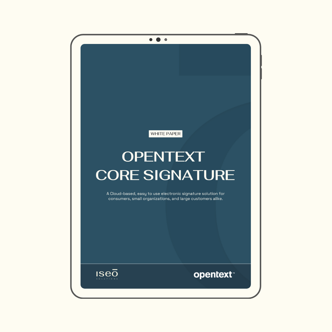 OpenText Core Signature - Enterprise-Wide Signing