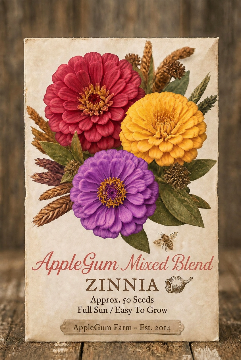 Seed - Zinnia - AppleGum Mixed Blend