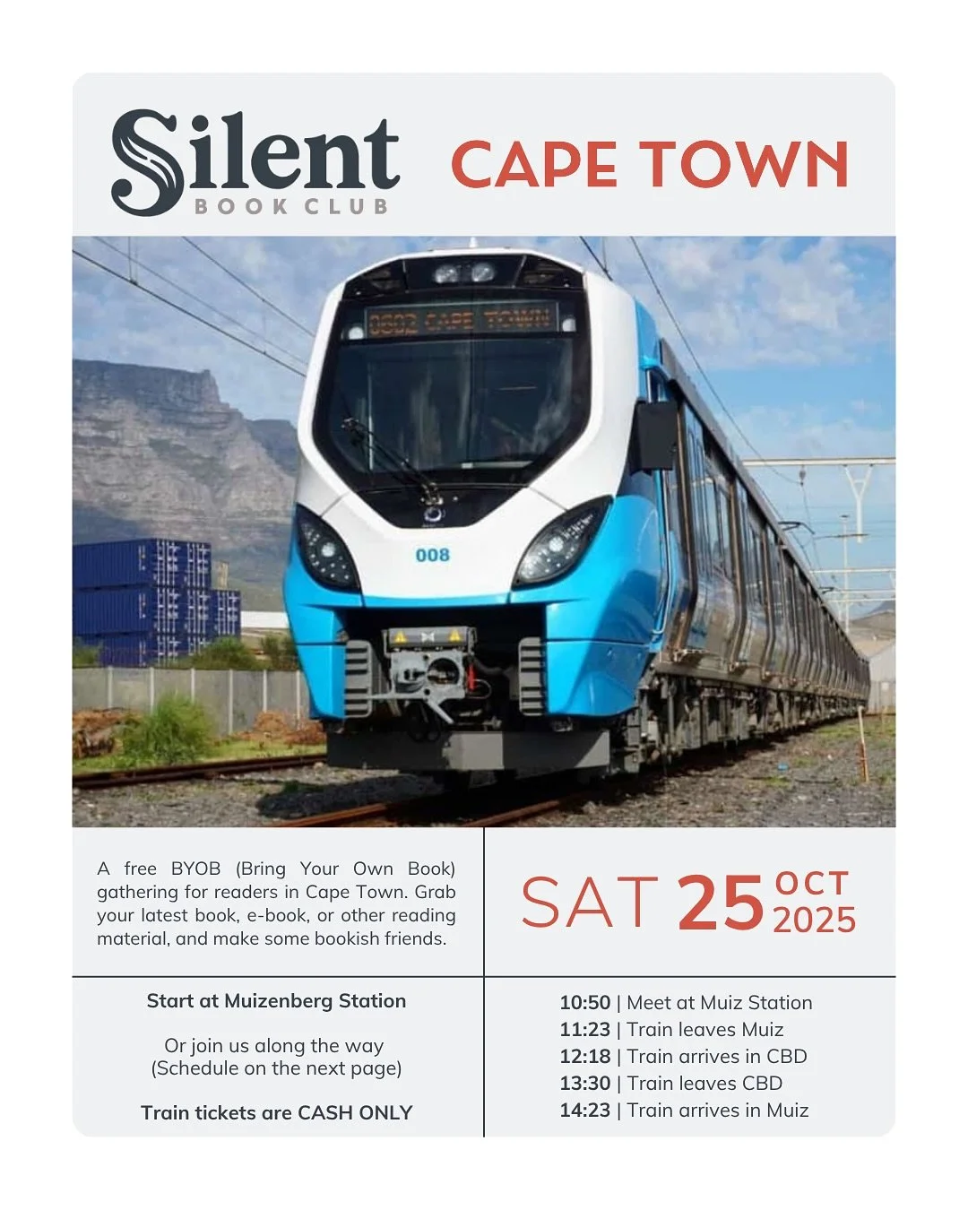 What&rsquo;s that?? Another train gathering!? OH YEAH 🙌

So excited that my first gathering back from traveling will be on the train with all of you! It&rsquo;s Transport Month, so the perfect time to celebrate the blessing of public transportation.