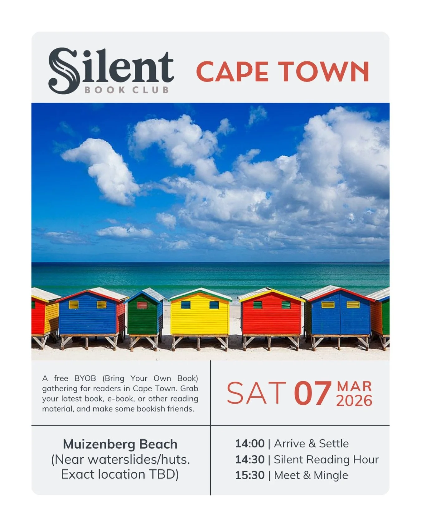 After our windy gathering on Hout Bay Beach a week ago, we did a story poll asking if we should do another beach gathering. The answers were mixed, but a hesitant yes was the clear winner 🏆🏖️

So, we&rsquo;ll be back reading on the beach in a coupl
