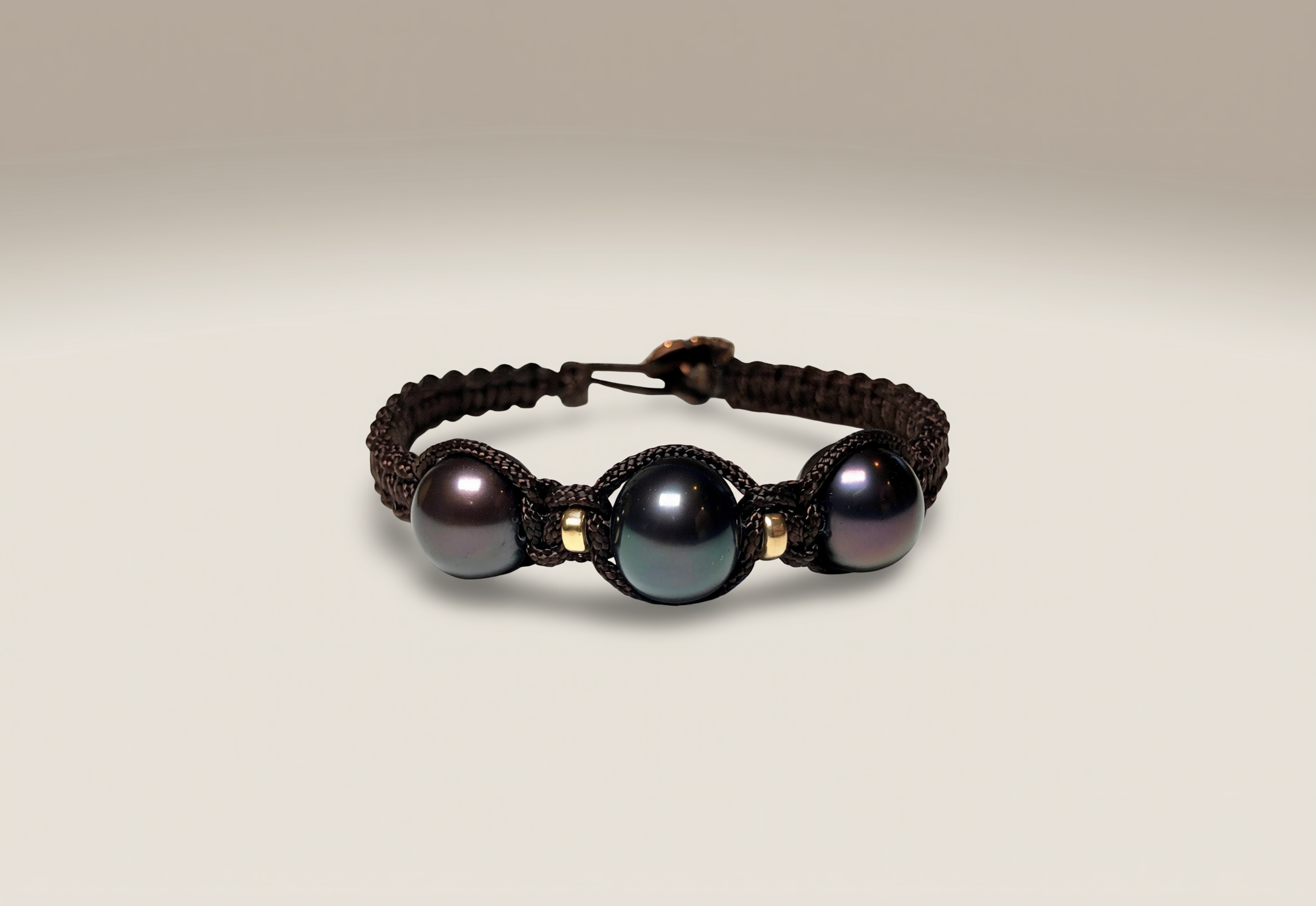 WEHI Bracelet | Dark Edison Pearl Bracelet | Gold-Filled | Modern Pearl Jewelry