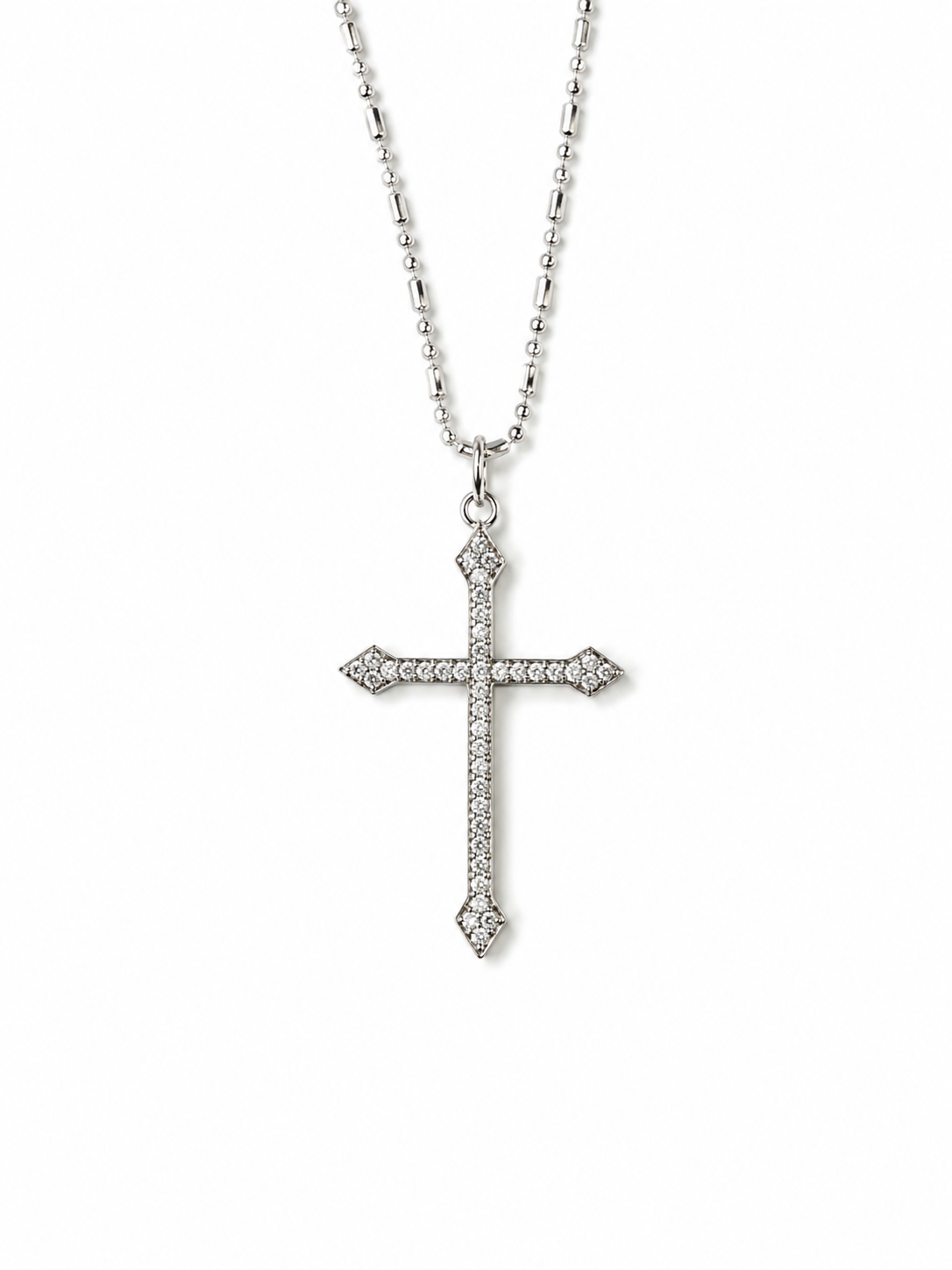 Gold Paveʻ Cross Pendant