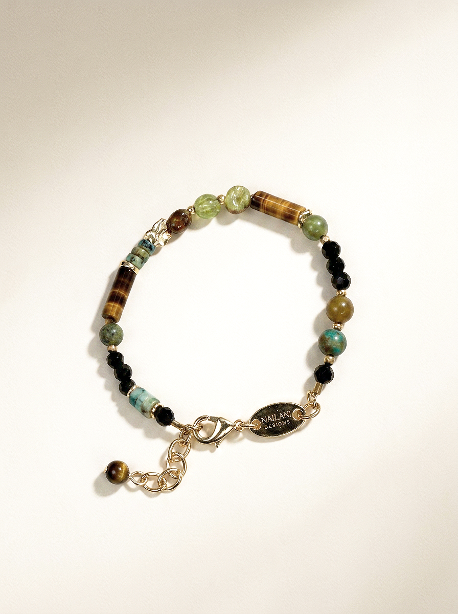 Protected Expression & Courage Bracelet | Turquoise Gemstone Bracelet | Inner Compass Collection