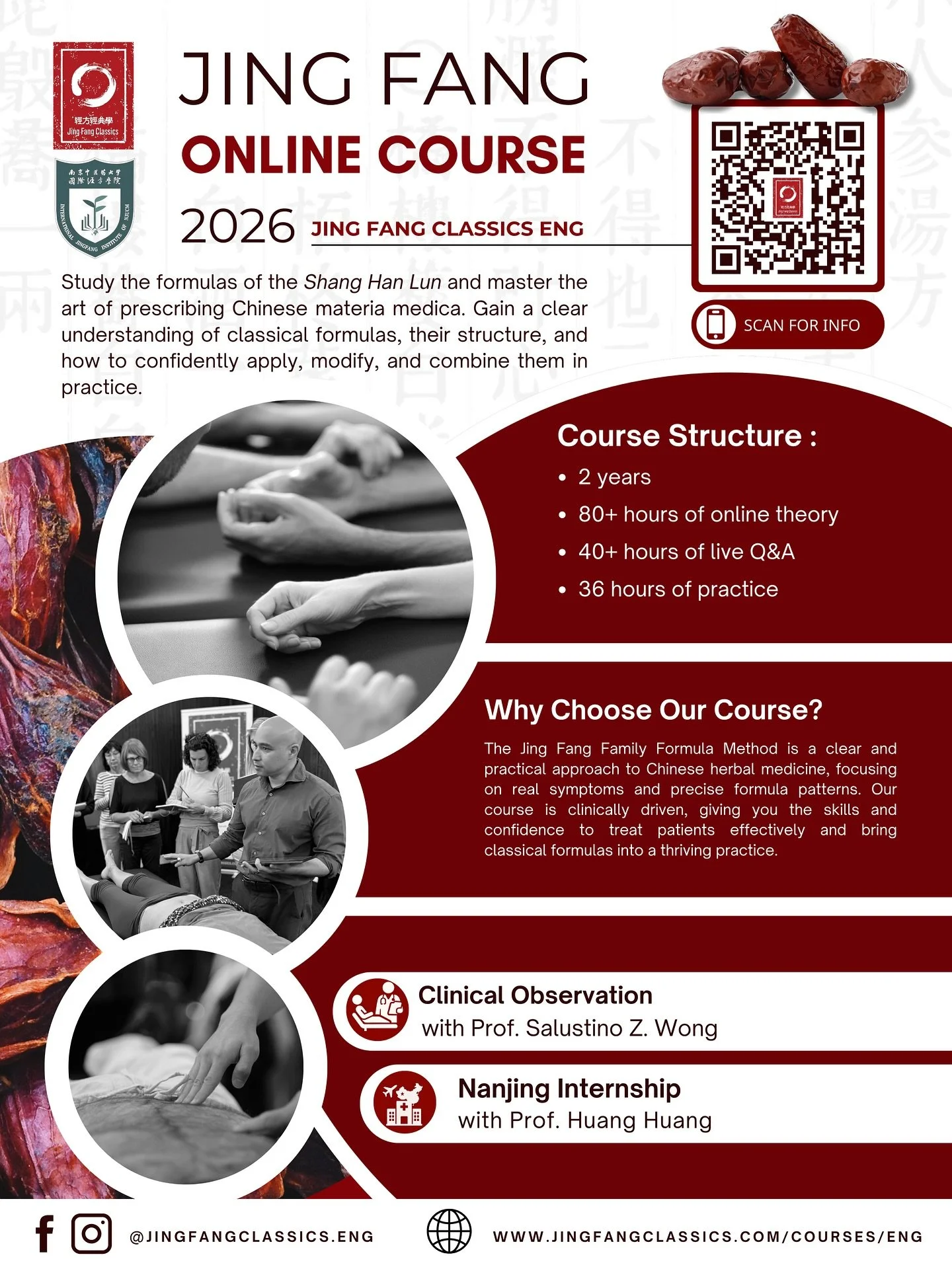 Are you ready to take the next step toward your future as a Classical Chinese Herbalist? 🌿

Choosing to study Jing Fang is more than learning formulas, it&rsquo;s joining a living lineage of physicians who have practised for over two thousand years.