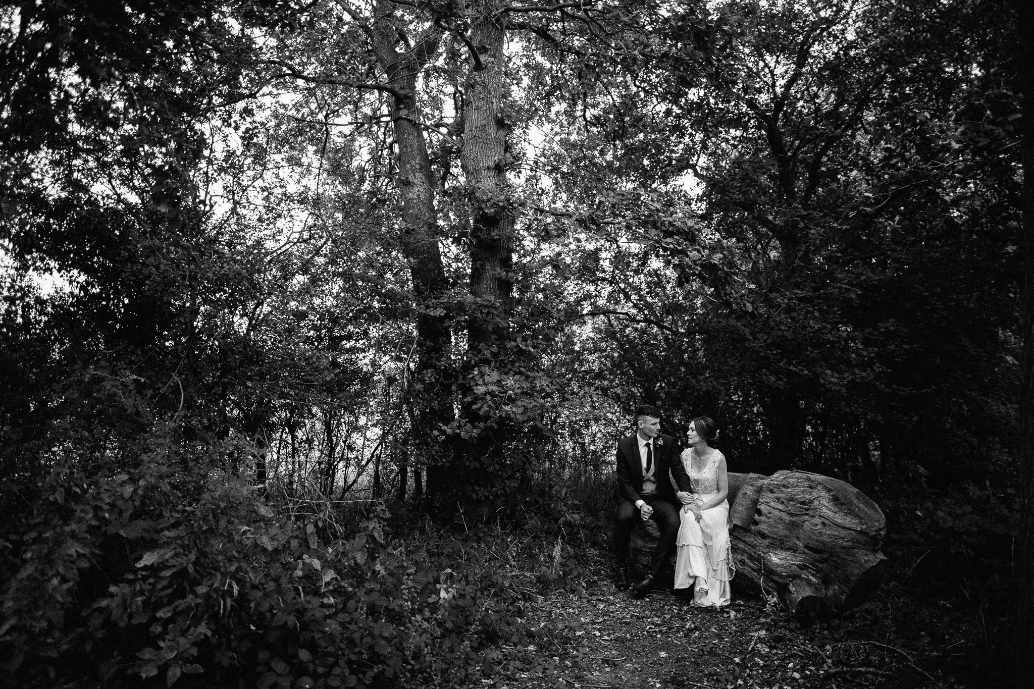  Bride and groom have couples photography at Gildings Barns in Newdigate Surrey 