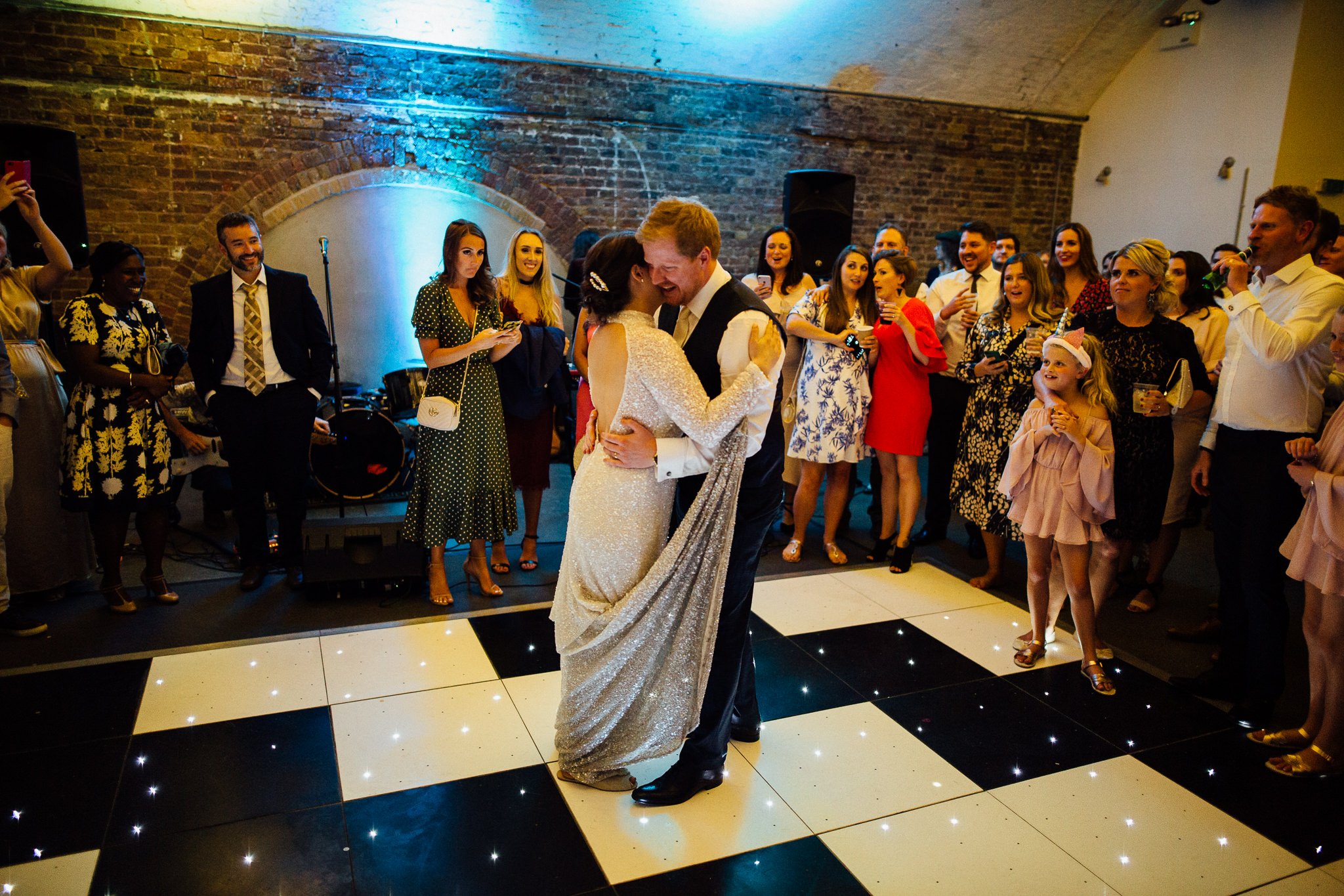  Bride and Groom first dance at Shoreditch Studios. 