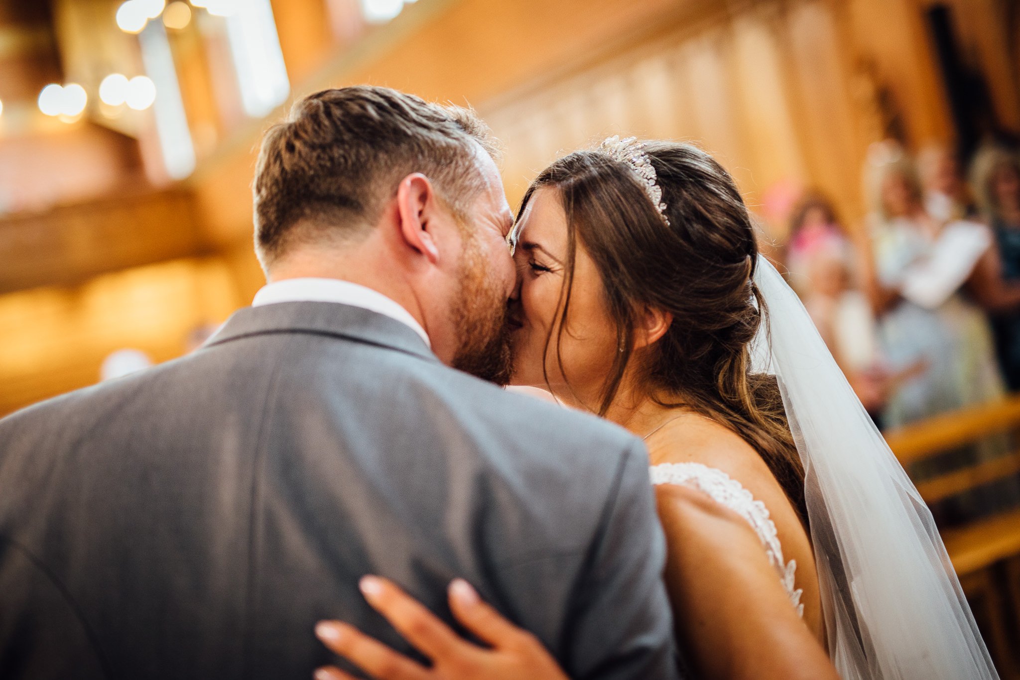  “You may kiss the Bride”  at the Chapel of St Luke at Epsom College 