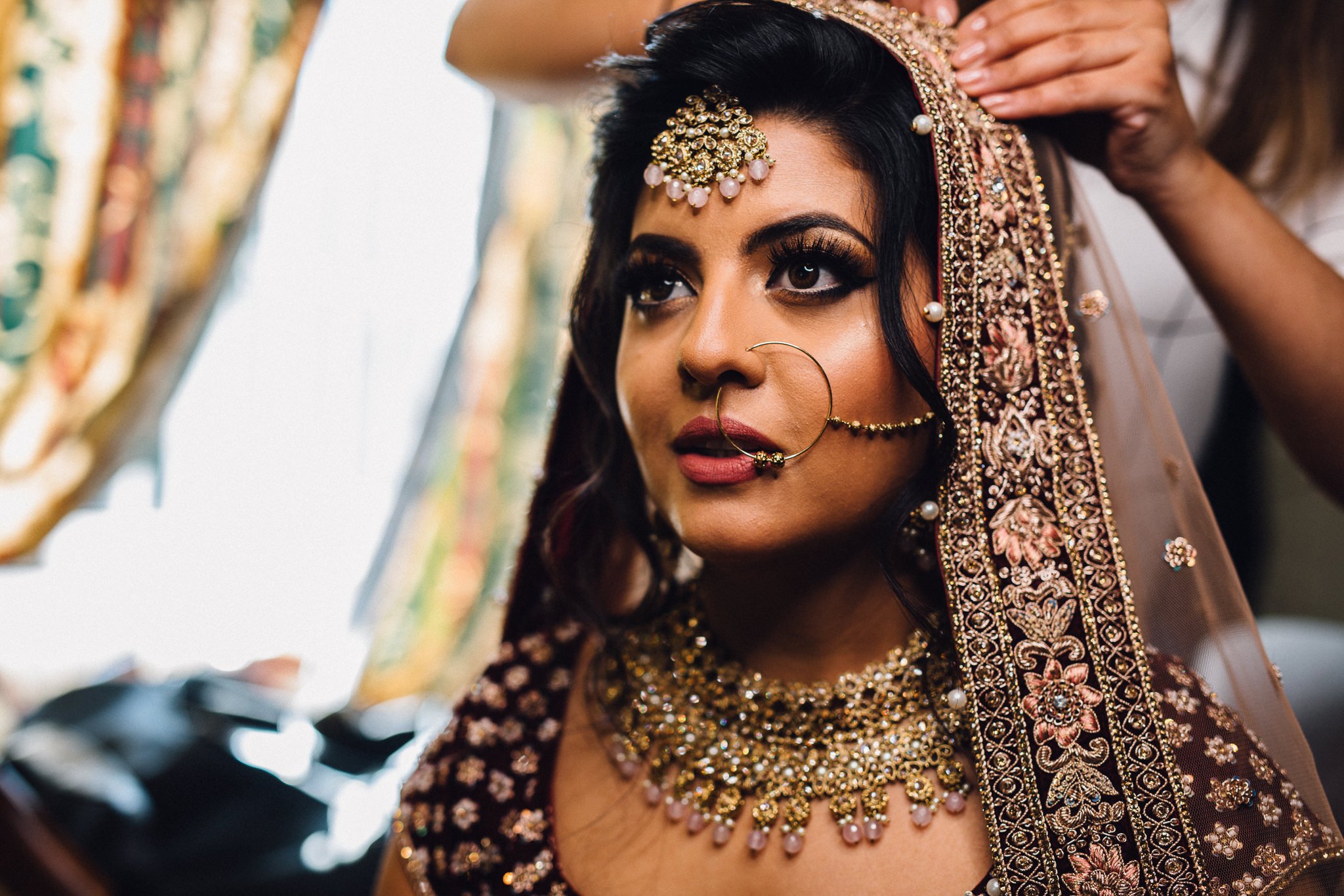  Bride in her Sikh wedding attire  