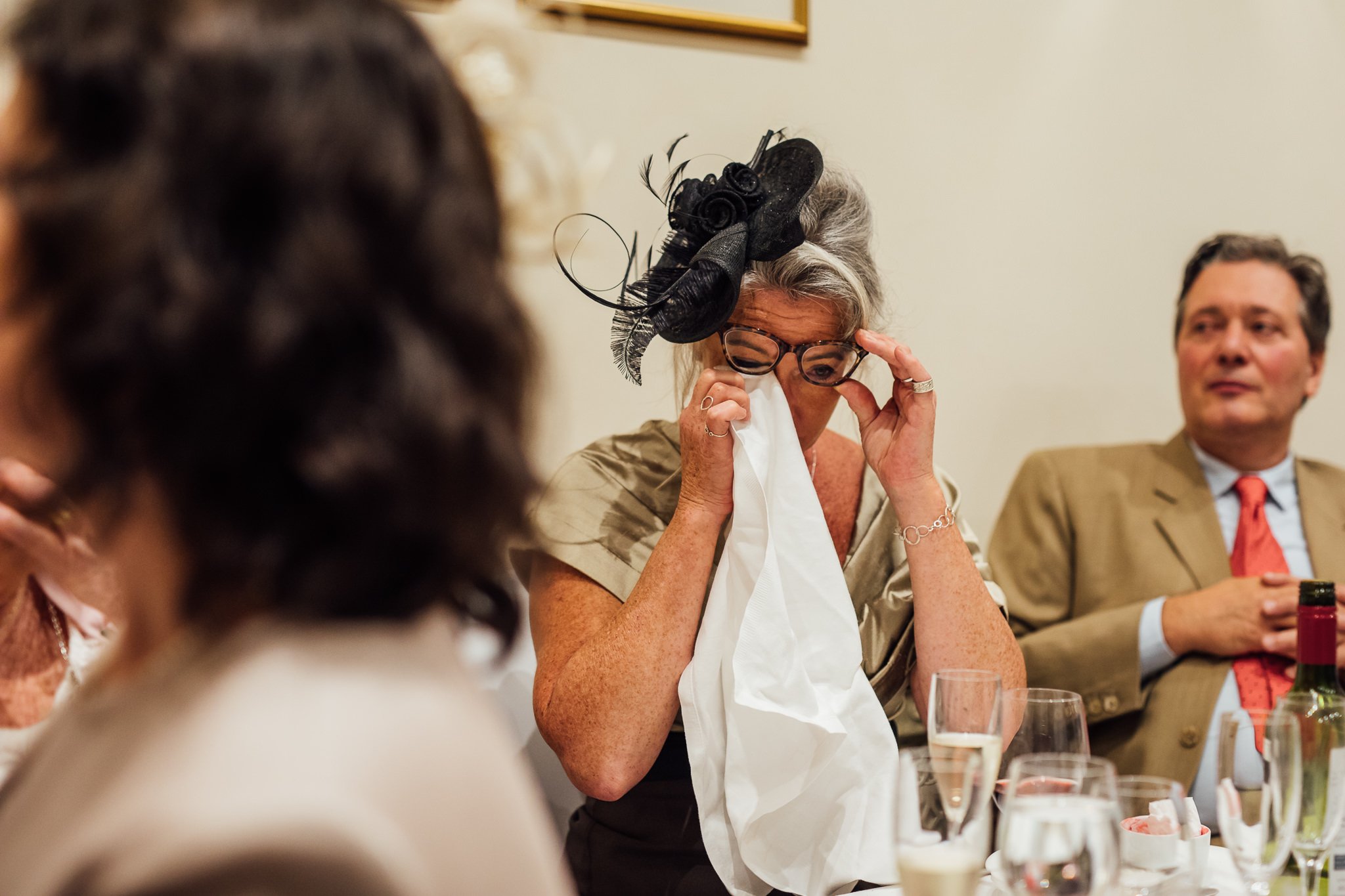  Mother of the Groom wipes away a tear 