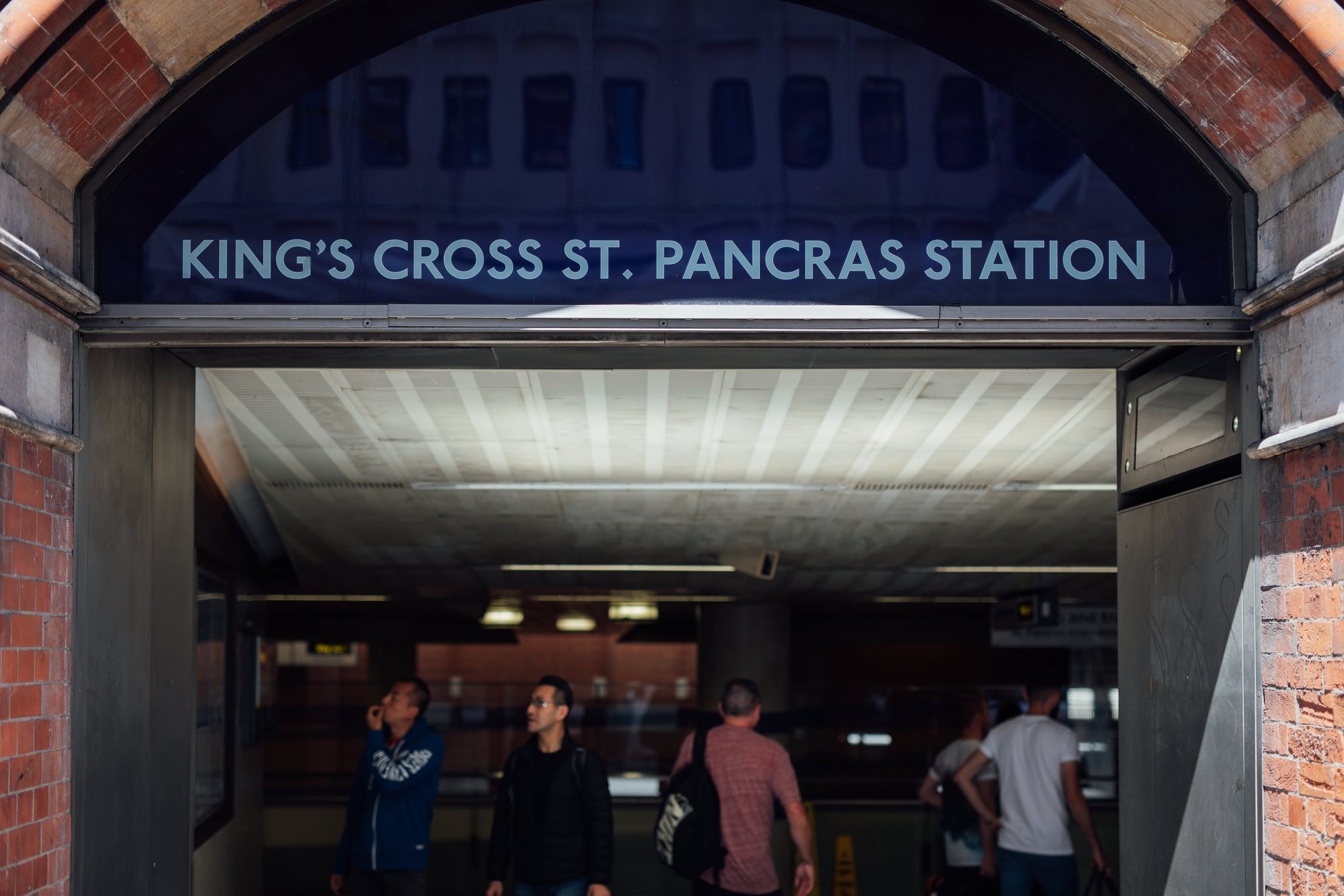  Kings Cross St Pancras London underground entrance 