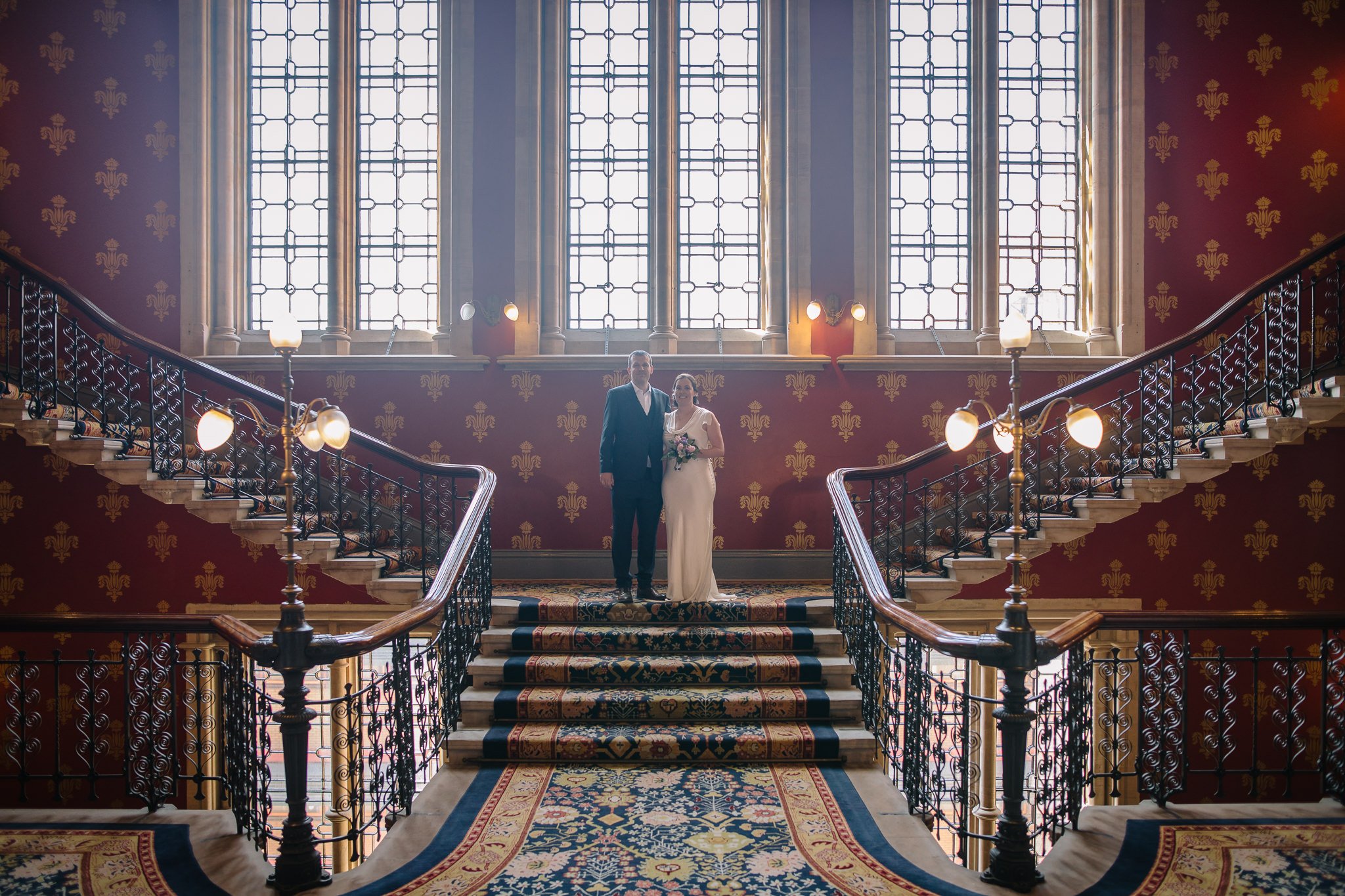  Bride and Groom at St. Pancras Renaissance Hotel London 