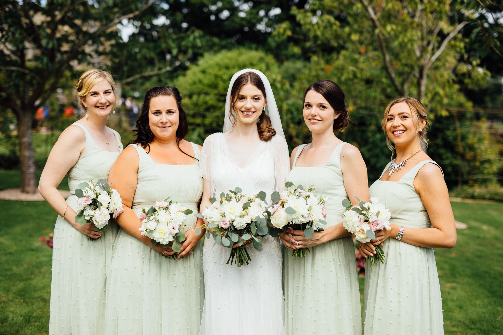  Bride and her bridal party 