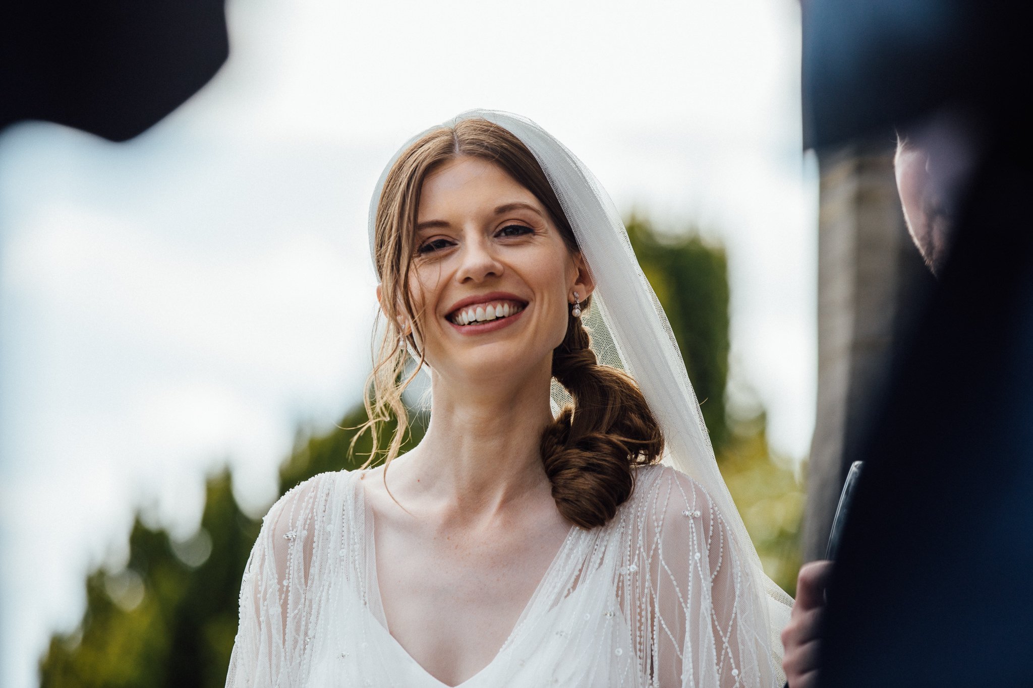  Bride smiling 