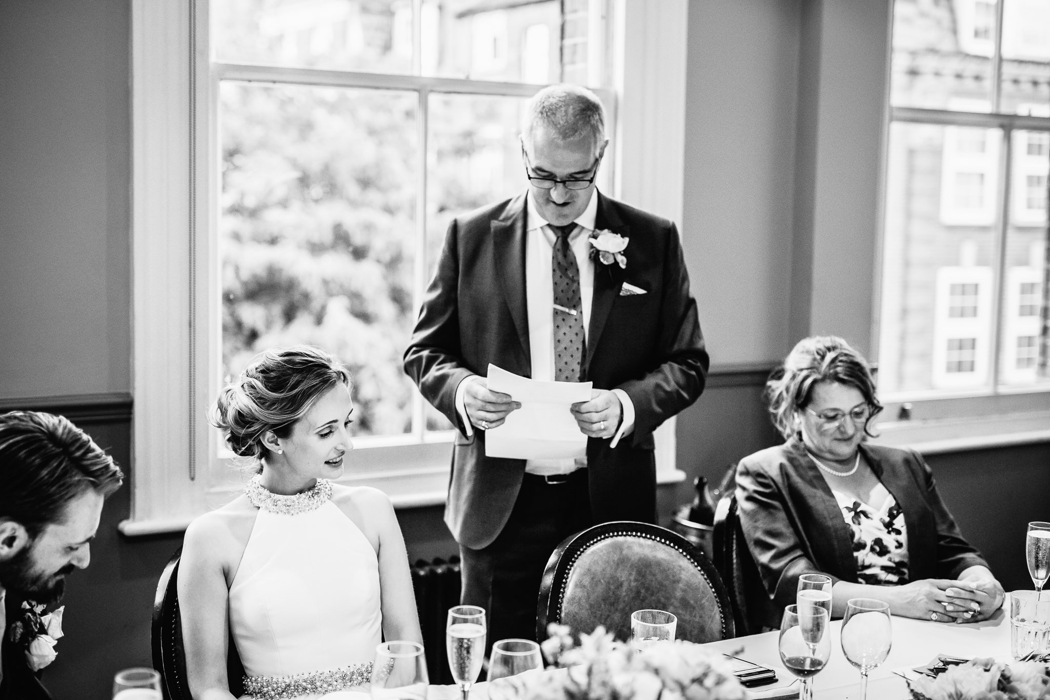  father of the Bride gives a speech 