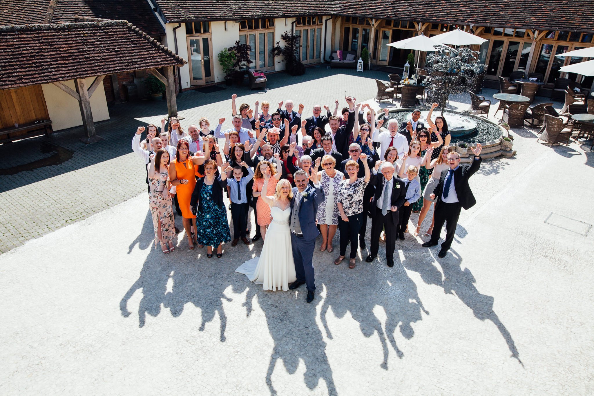  All wedding guests at Rivervale Barn 