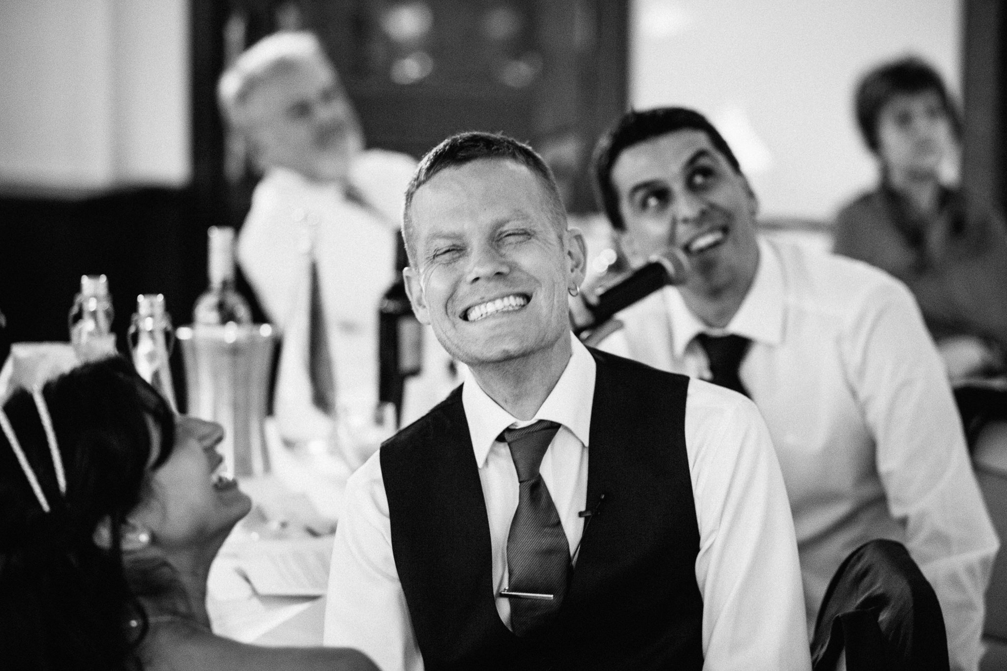  Groom smiling 