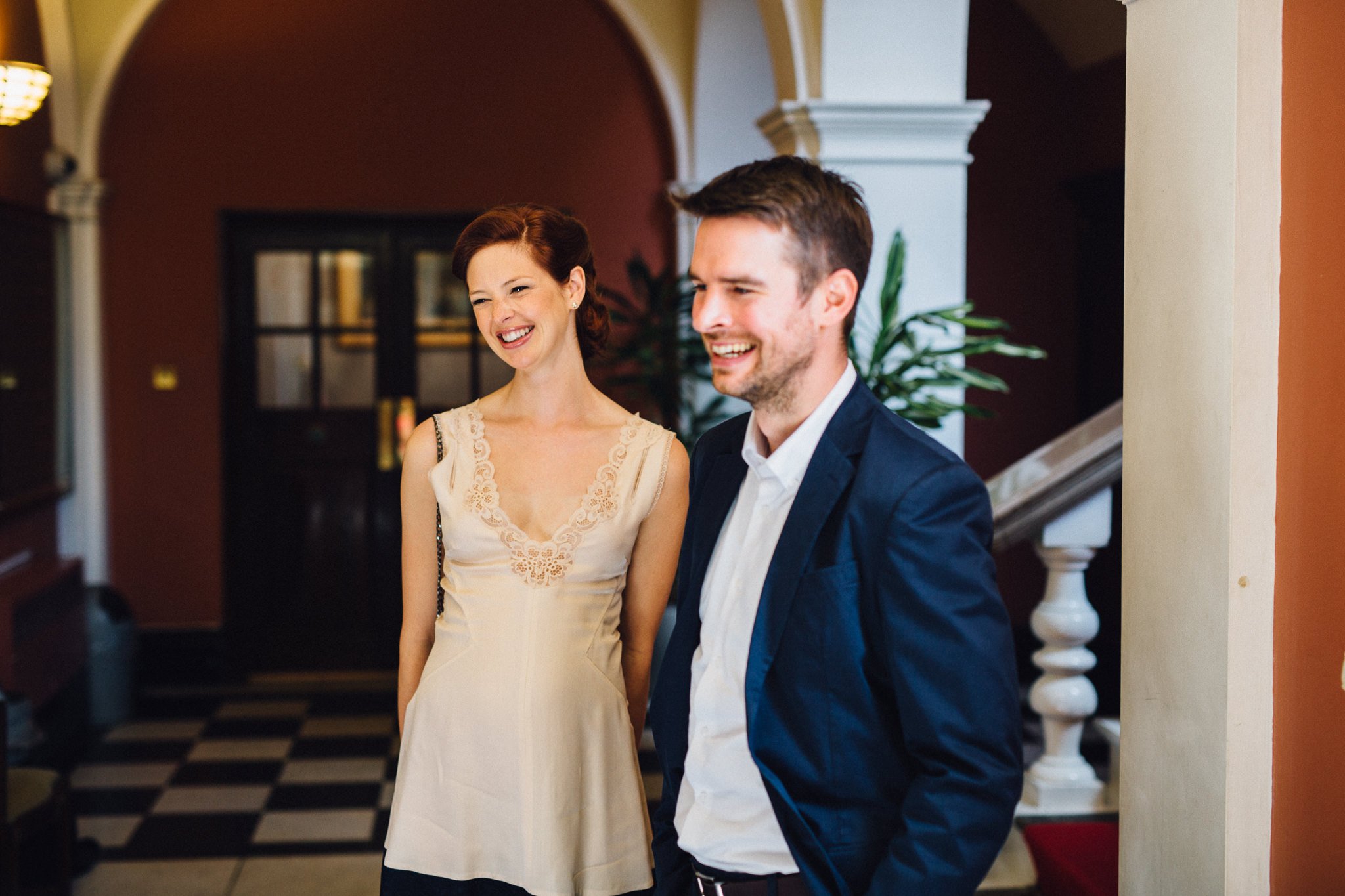  Bride smiling 