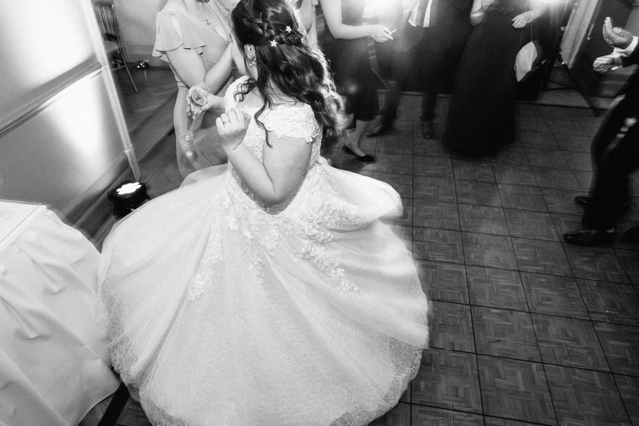  Bride dancing at Wadhurst Castle 